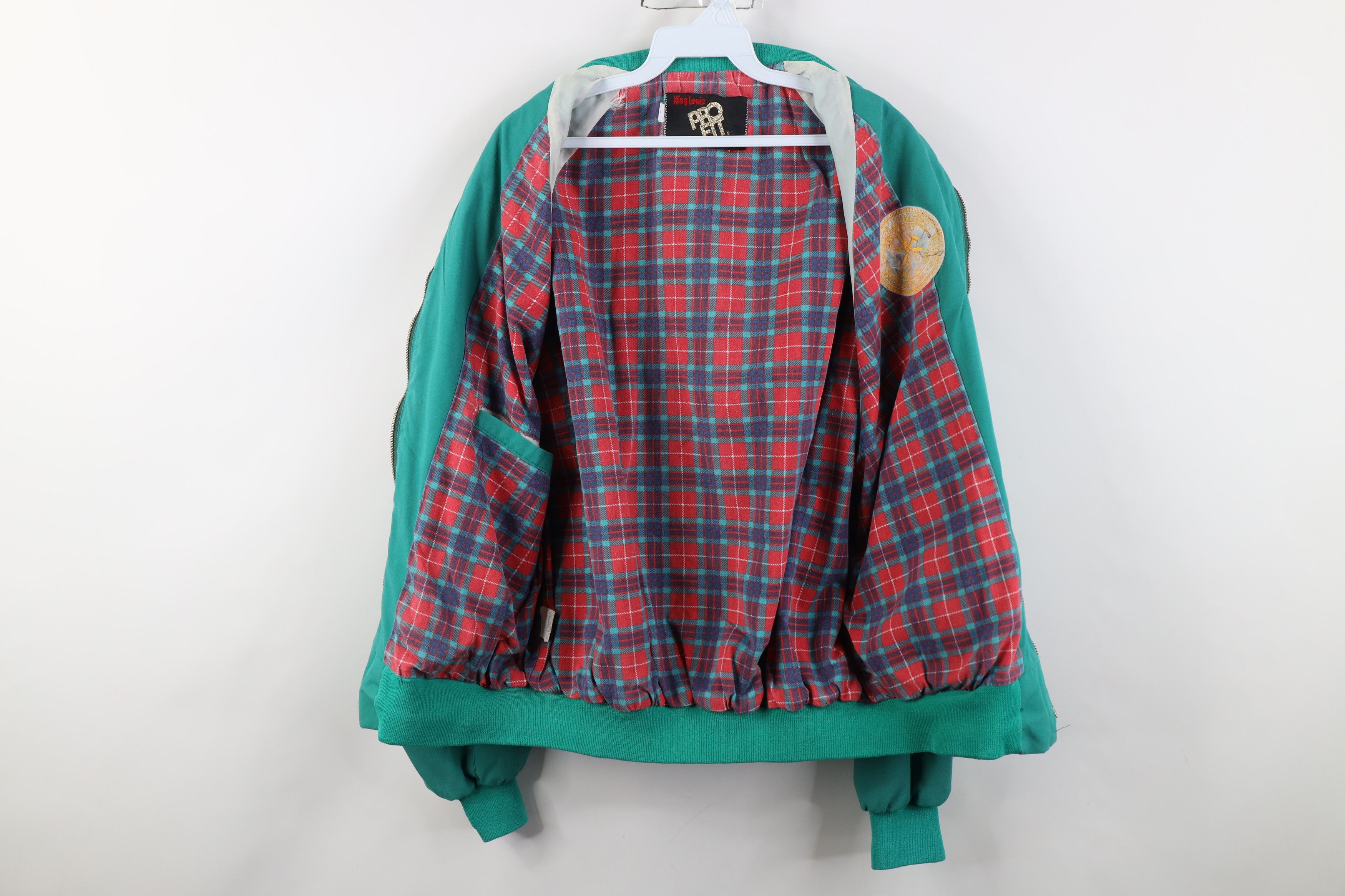 Vintage Vintage 80s 90s Workers Union Flannel Lined Bomber Jacket Size US L / EU 52-54 / 3 - 10 Thumbnail