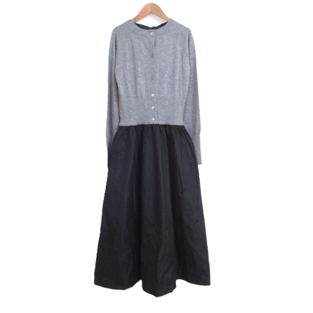 Other Other T-mat Masaki-Paris Knit Docking Flare Dress Textile Dresses DUTY FREE for USA Size ONE SIZE - 1 Thumbnail