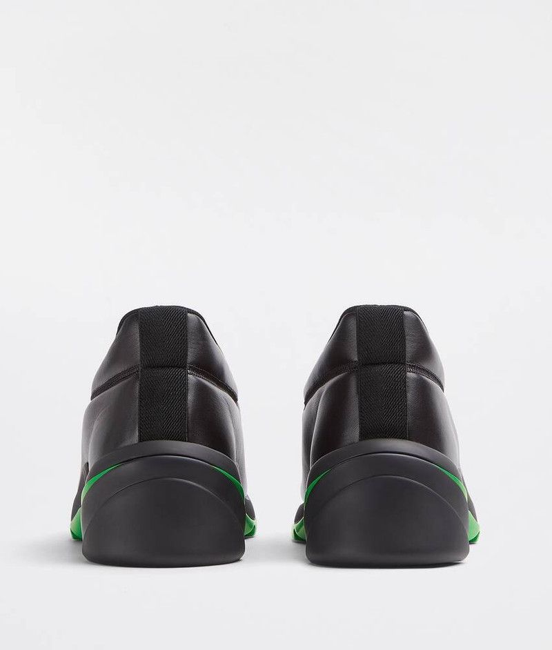 Bottega Veneta o1y0526 Low-Top Sneakers in Black/Green Size US 7.5 / EU 40-41 - 3 Thumbnail