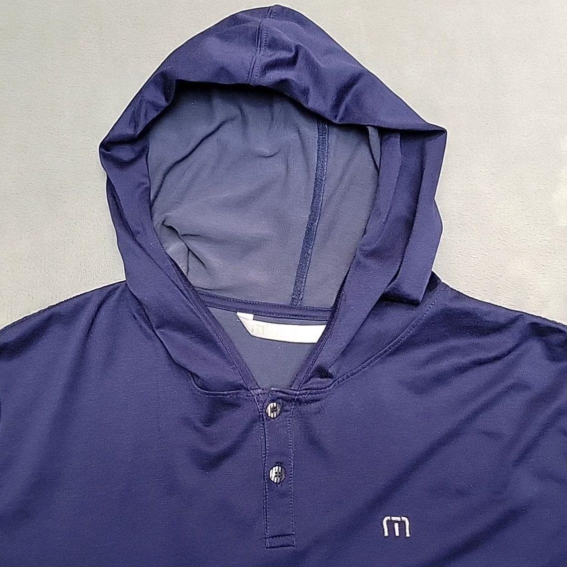 Mountain Hardwear Travis Mathew Hoodie Shirt Mens M Blue Lightweight Performance Stretch Pullover Size US M / EU 48-50 / 2 - 3 Thumbnail