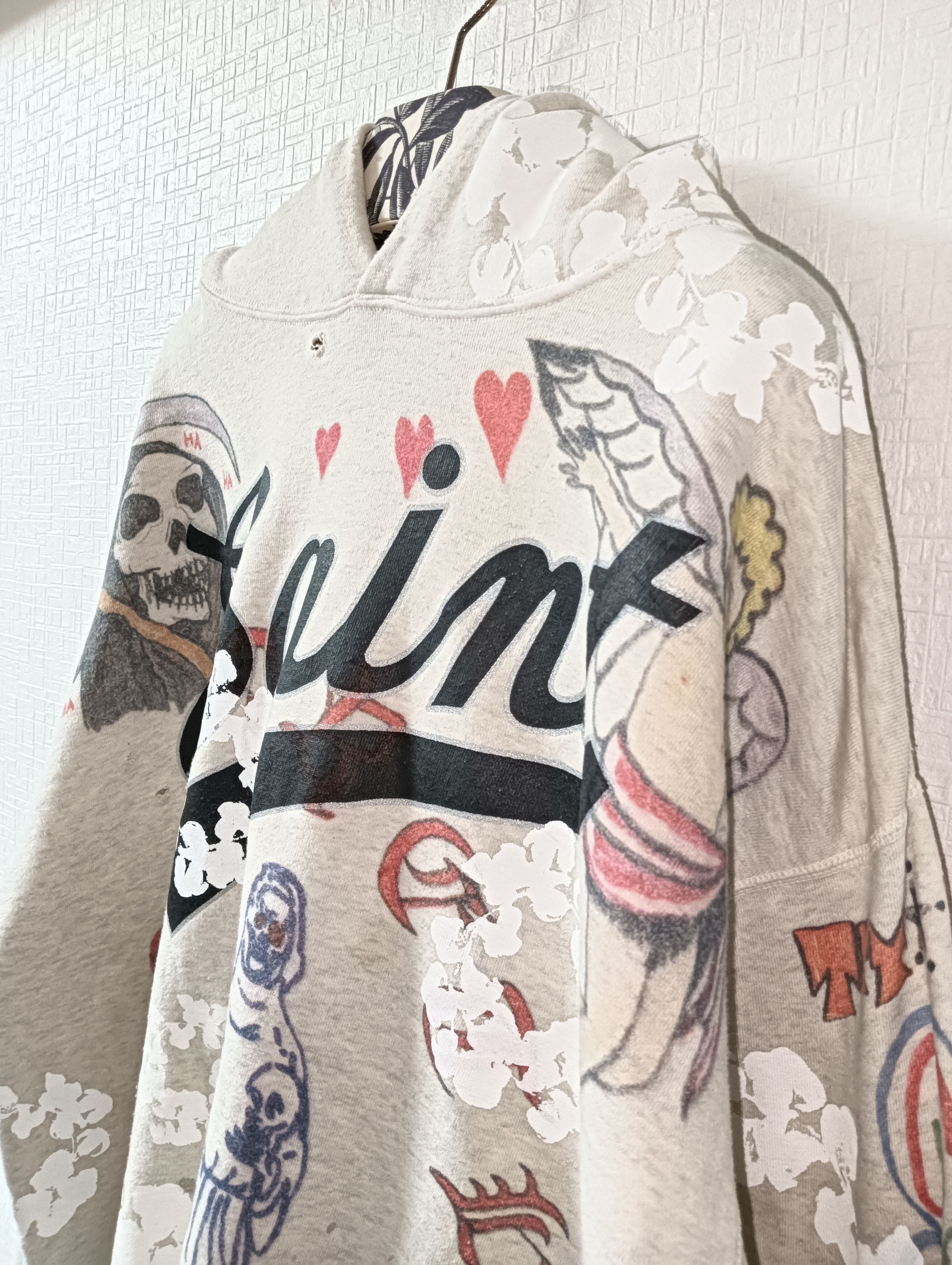 DENIM TEARS × Saint Michael Denim Tears Graffiti Hoodie Size US XL / EU 56 / 4 - 3 Thumbnail