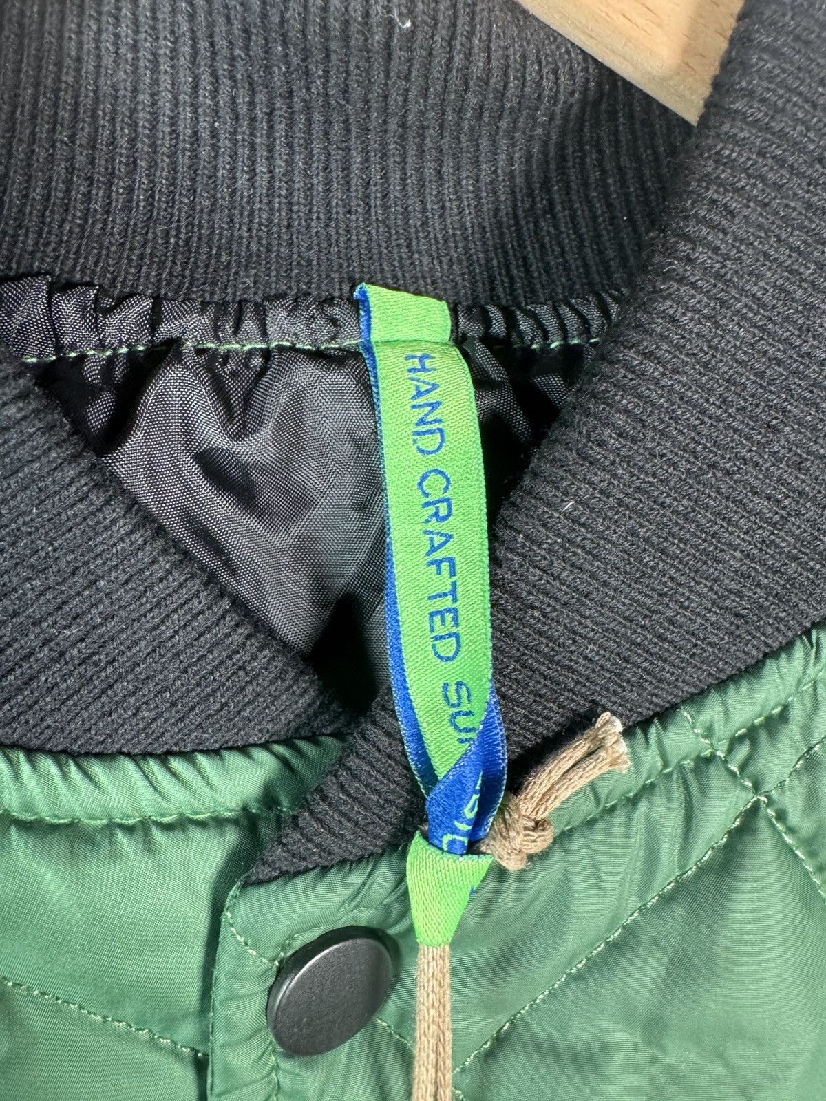 RNT23 RNT23 JEANS Insulated Black/Green Quilted Bomber, Medium Size US M / EU 48-50 / 2 - 3 Thumbnail