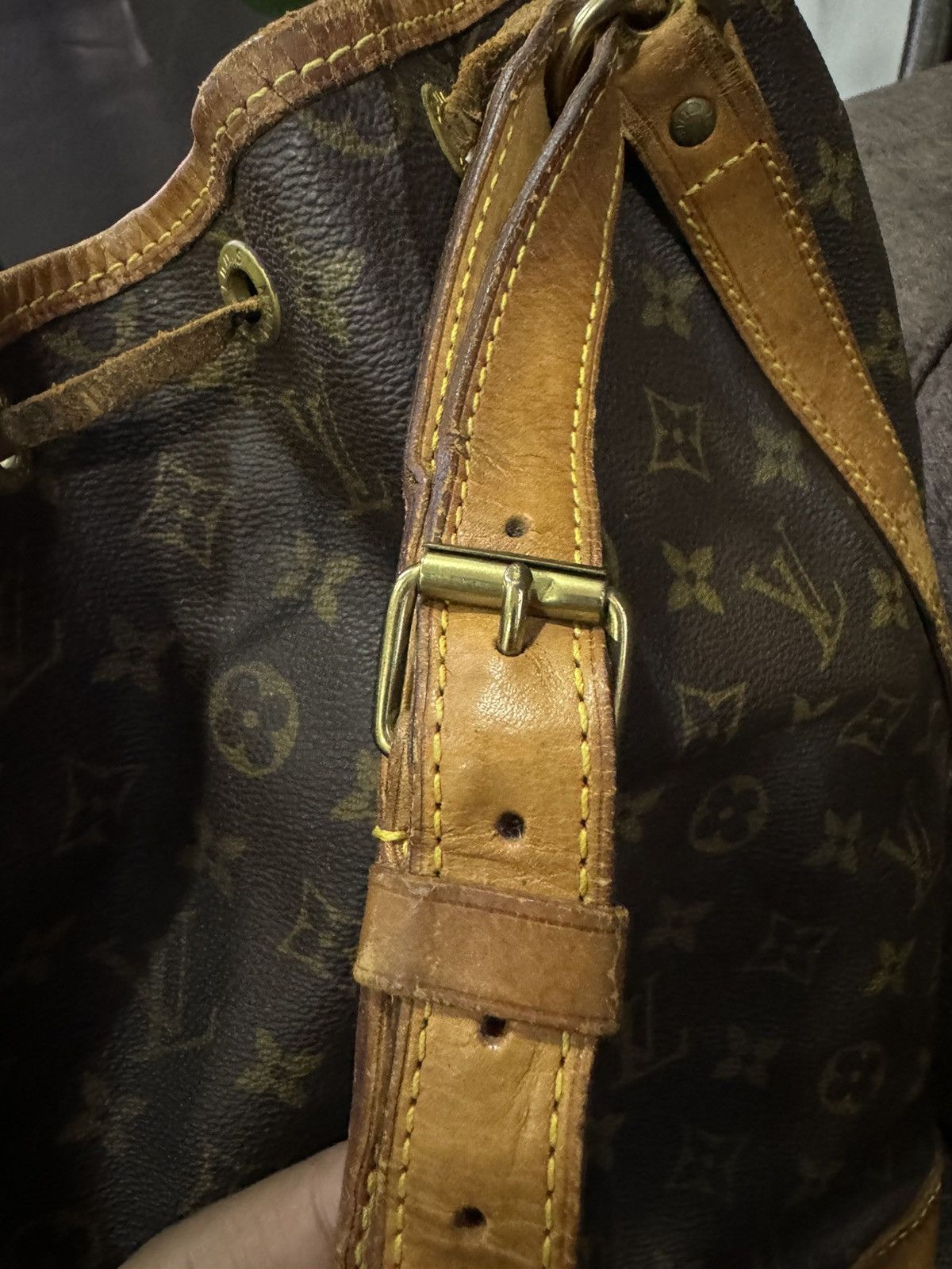 Louis Vuitton Vintage Monogram Canvas Leather Noe Shoulder Bag Size ONE SIZE - 7 Thumbnail