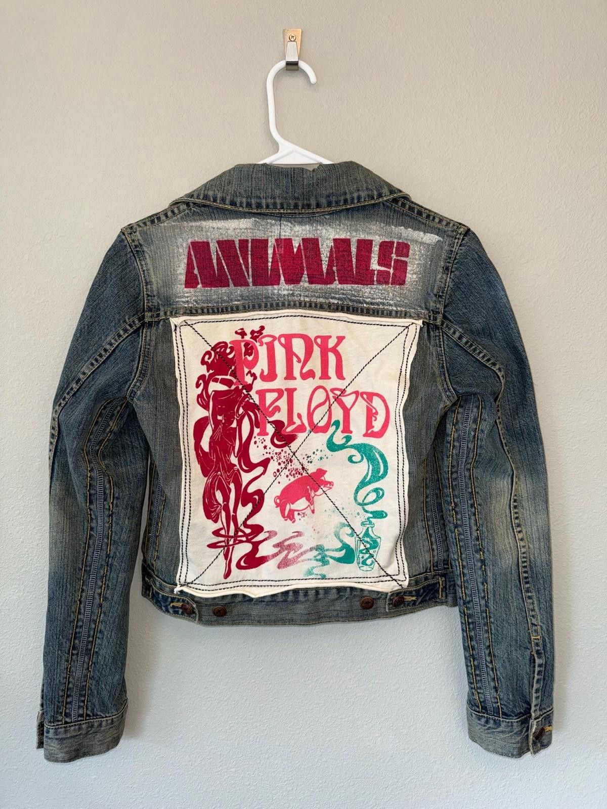 Trunk Ltd Pink Floyd Animals Trunk Ltd Denim Jean Jacket Womens Small Size S / US 4 / IT 40 - 7 Thumbnail