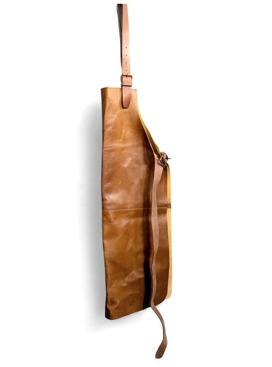 Other Brown Leather Apron Vintage Barber Grill Premium Size ONE SIZE - 4 Thumbnail
