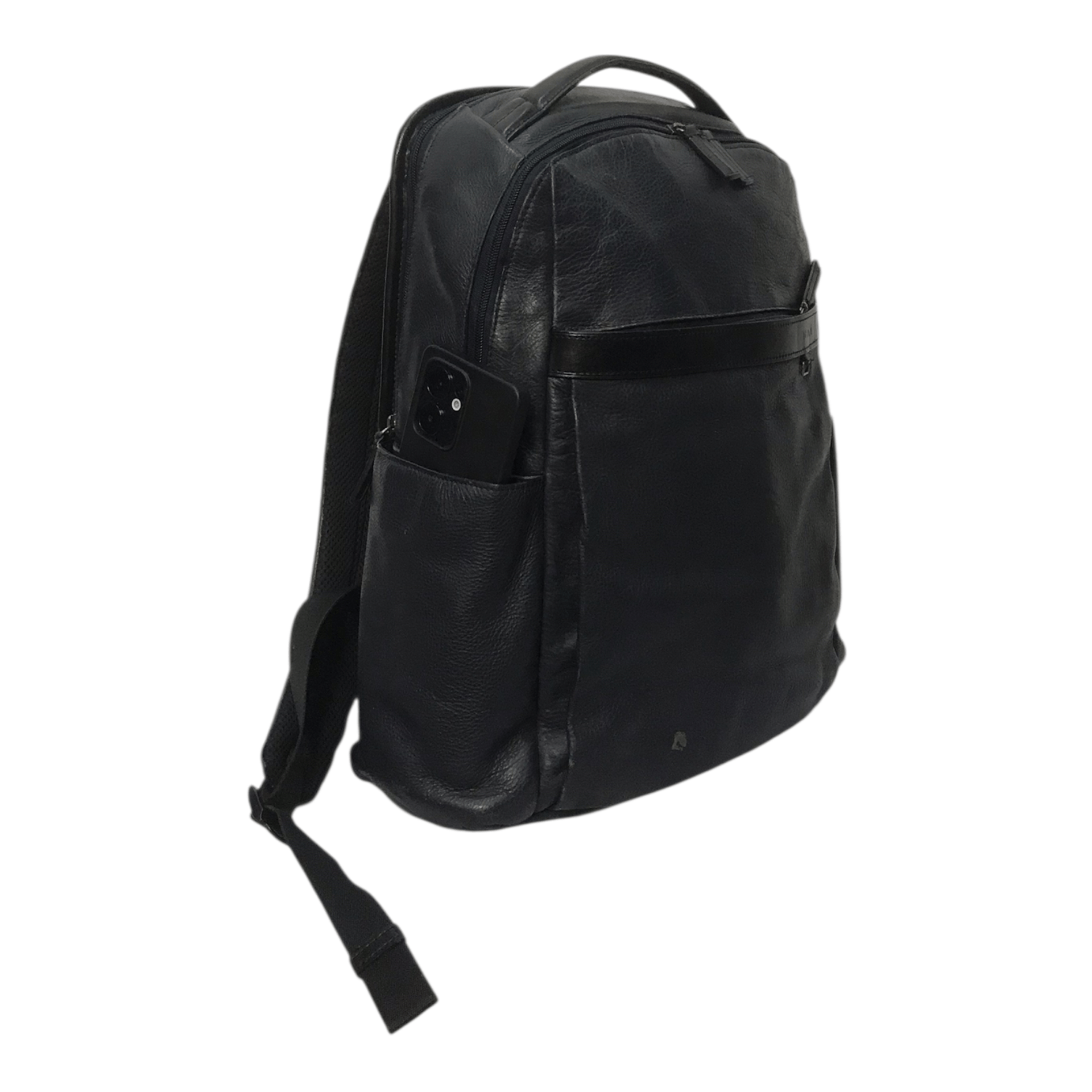 Tumi Tumi Leather Dark Blue Bagpack Size ONE SIZE - 9 Thumbnail