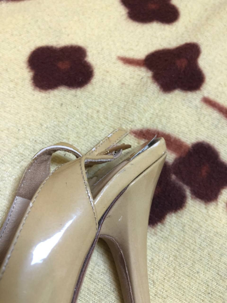 Jimmy Choo Jimmy Choo Womens Patent Leather Peep Toe Heel Pumps Size US 5 / IT 35 - 12 Thumbnail