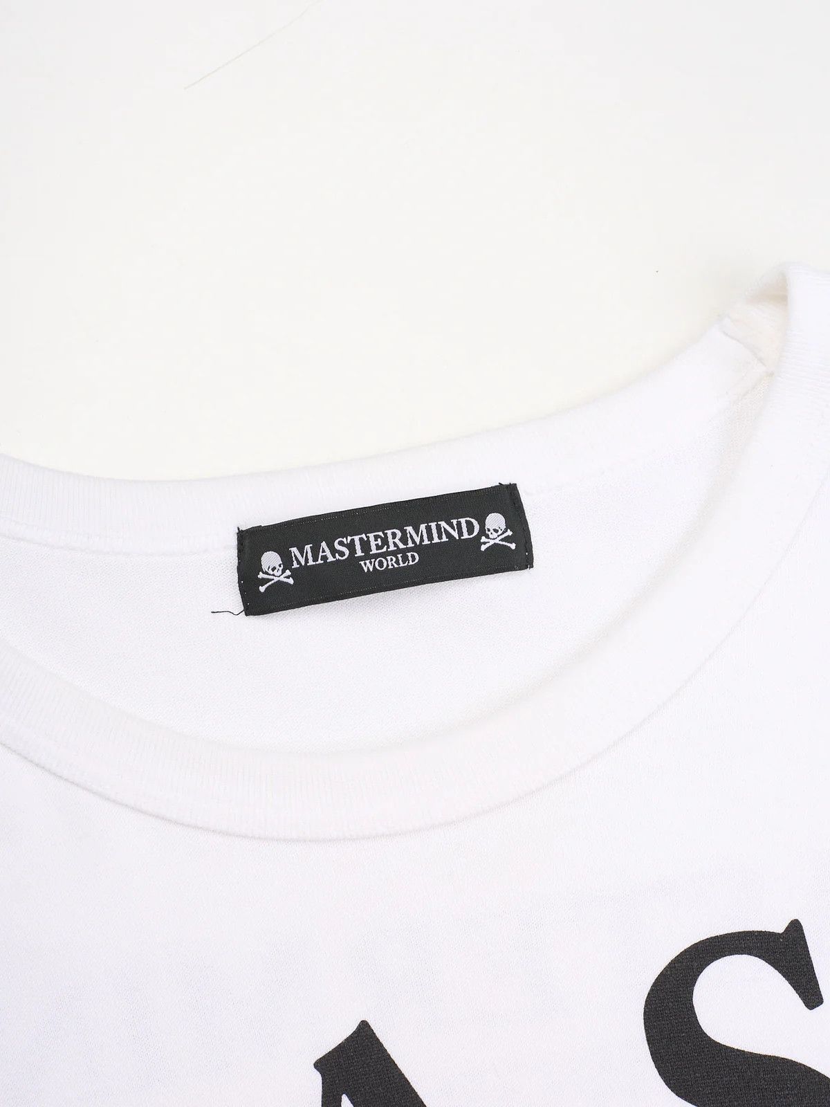 Mastermind Japan MASTERMIND WORLD White Cotton Logo Print Long Sleeve T-shirt Size US M / EU 48-50 / 2 - 3 Thumbnail
