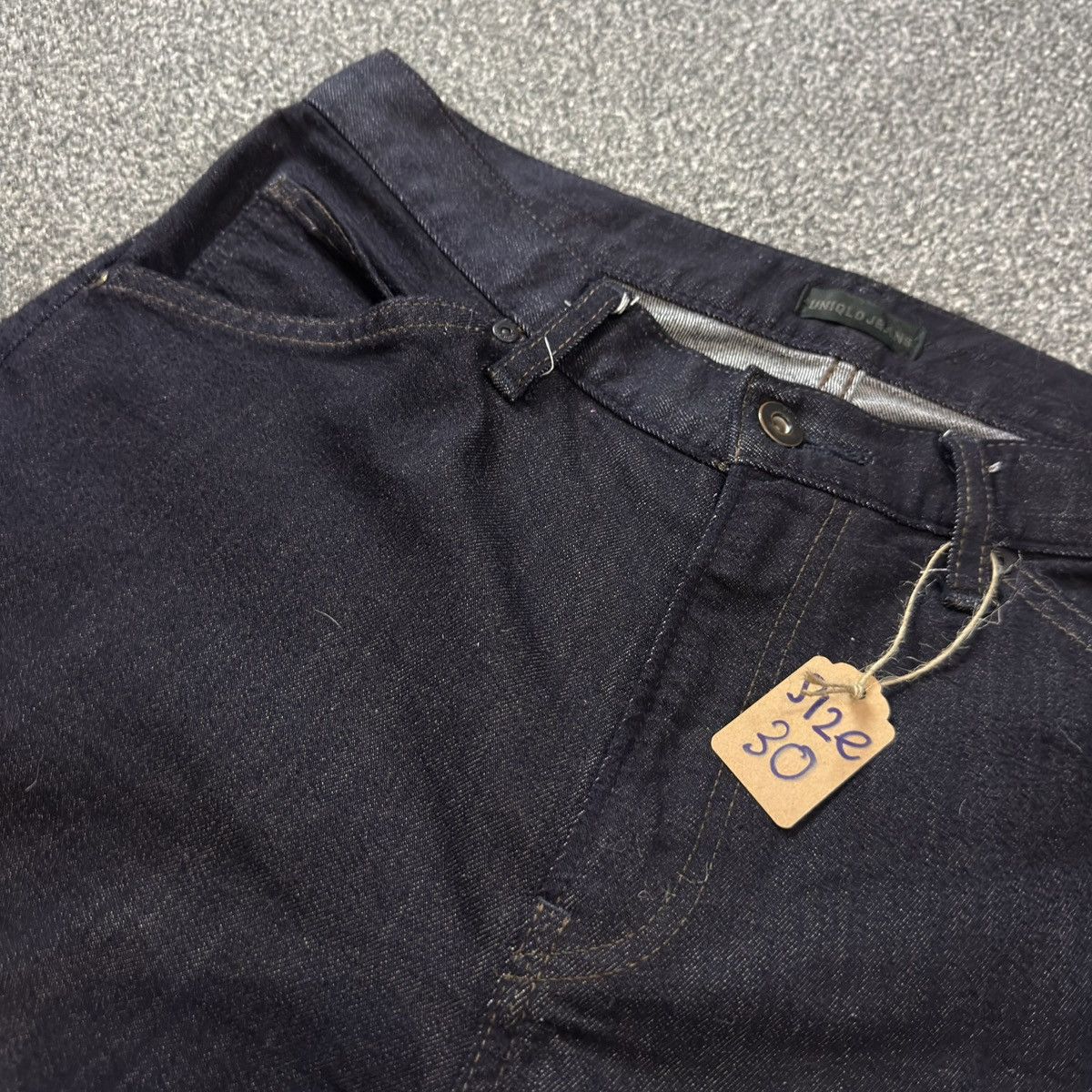 Jun Takahashi Japanese Denim Jersey Uniqlo High Rise Tappered Fit Archive Size US 30 / EU 46 - 12 Thumbnail