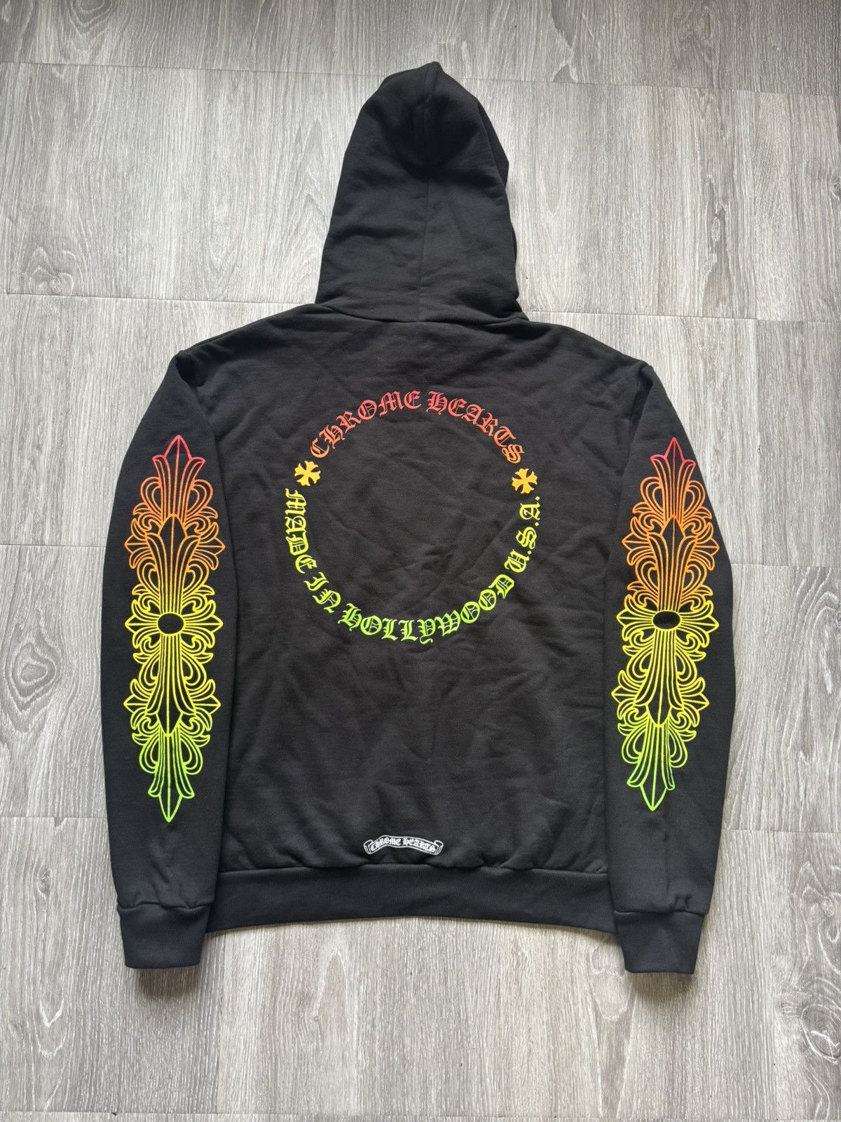 Chrome Hearts Chrome Hearts Gradient Floral Hoodie Size US S / EU 44-46 / 1 - 3 Thumbnail