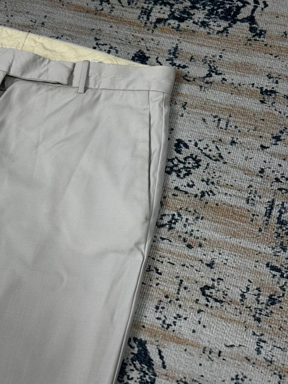 Jil Sander Jil Sander Wool Cream Streight Trousers Pants Size 26" / US 2 / IT 38 - 4 Thumbnail