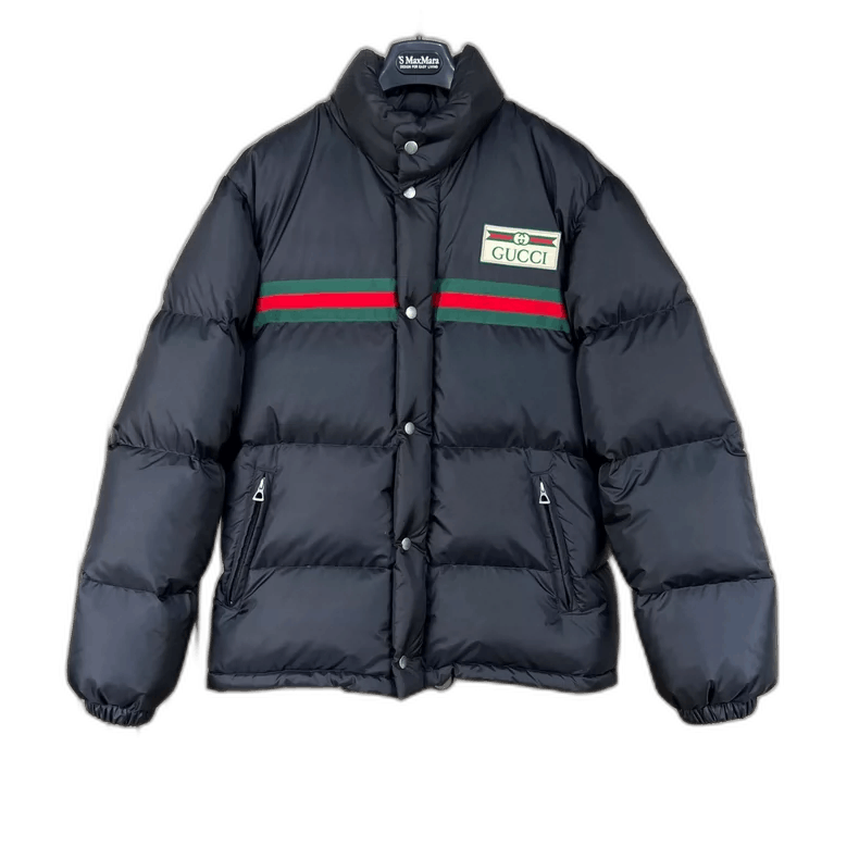 Gucci Gucci Black Embroidered Puffer Jacket-yf Size US L / EU 52-54 / 3 - 1 Thumbnail