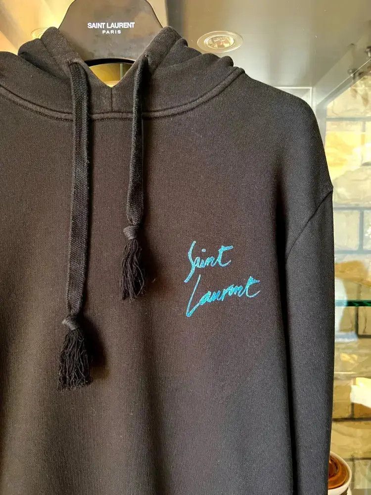 Saint Laurent Paris Saint Laurent Paris 18SS Logo Print Hoodie  