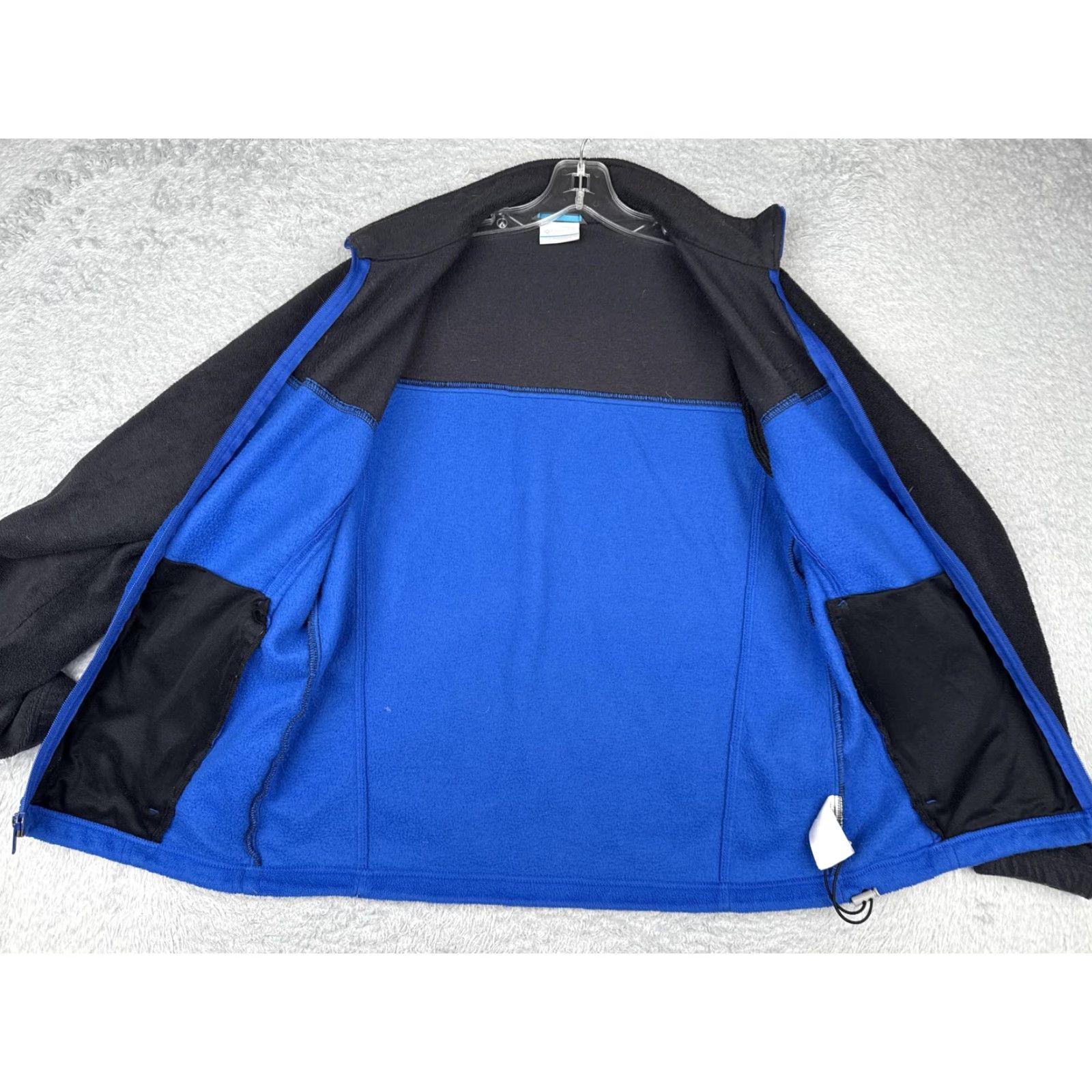 Vintage VINTAGE: No // Columbia Jacket // Fleece // Full Zip // Black Blue // Mens Small // Regular // Windbreaker // Outdoor // XM6354 Size US S / EU 44-46 / 1 - 2 Thumbnail