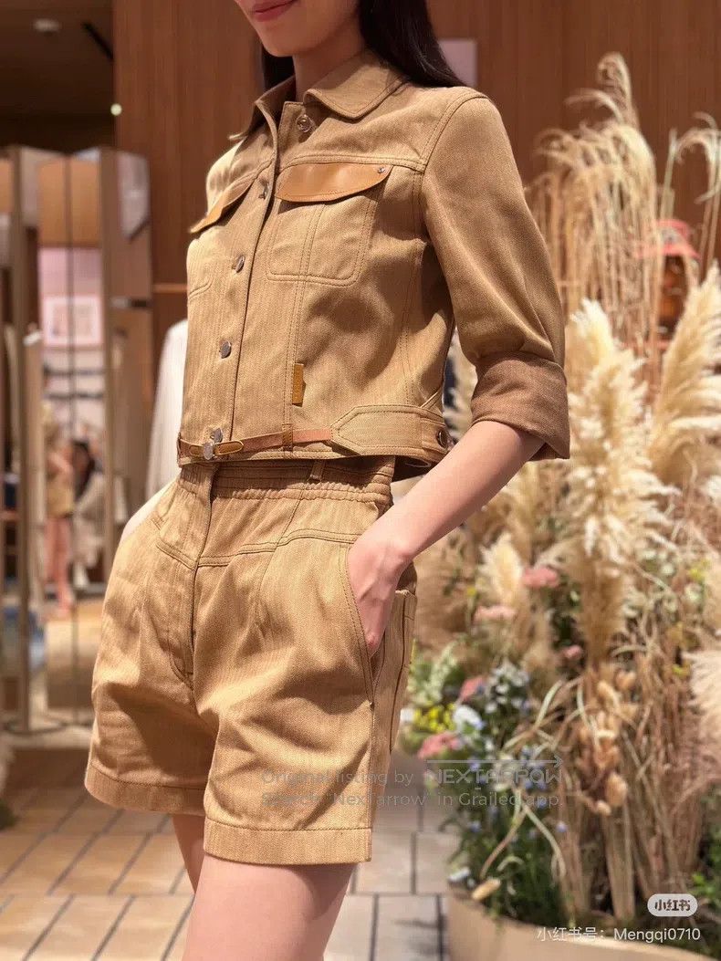 Hermes Hermes 24 Spring/Summer Khaki Canvas and Leather Short Jac Size XS / US 0-2 / IT 36-38 - 7 Thumbnail