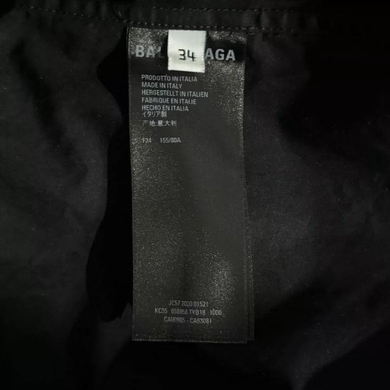 Balenciaga Balenciaga size 34 Black boomerang long sleeve shirt Size XS / US 0-2 / IT 36-38 - 5 Thumbnail