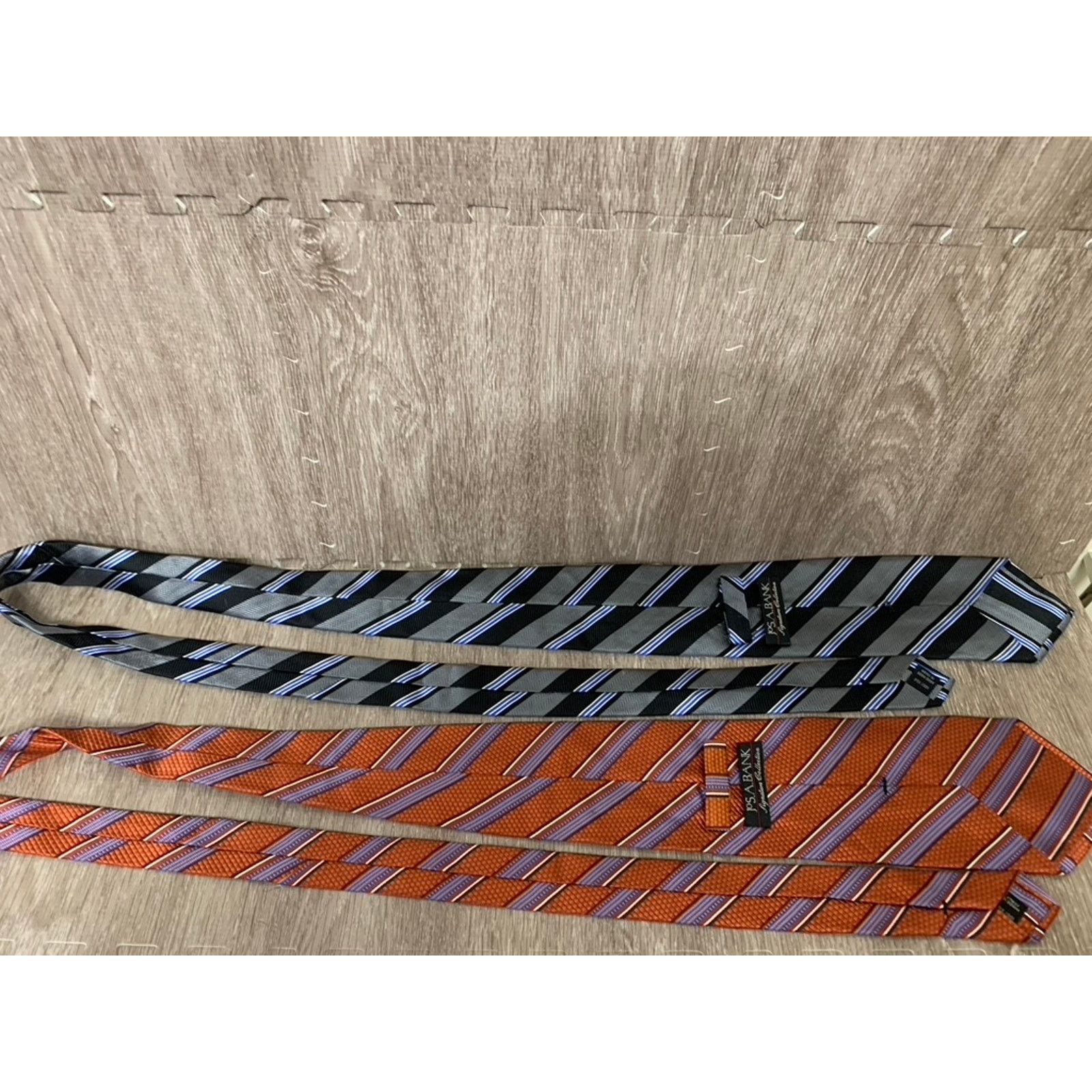 Jos. A. Bank Set of 5 Jos A Bank Vintage Silk Necktie Collection Striped Size ONE SIZE - 7 Thumbnail