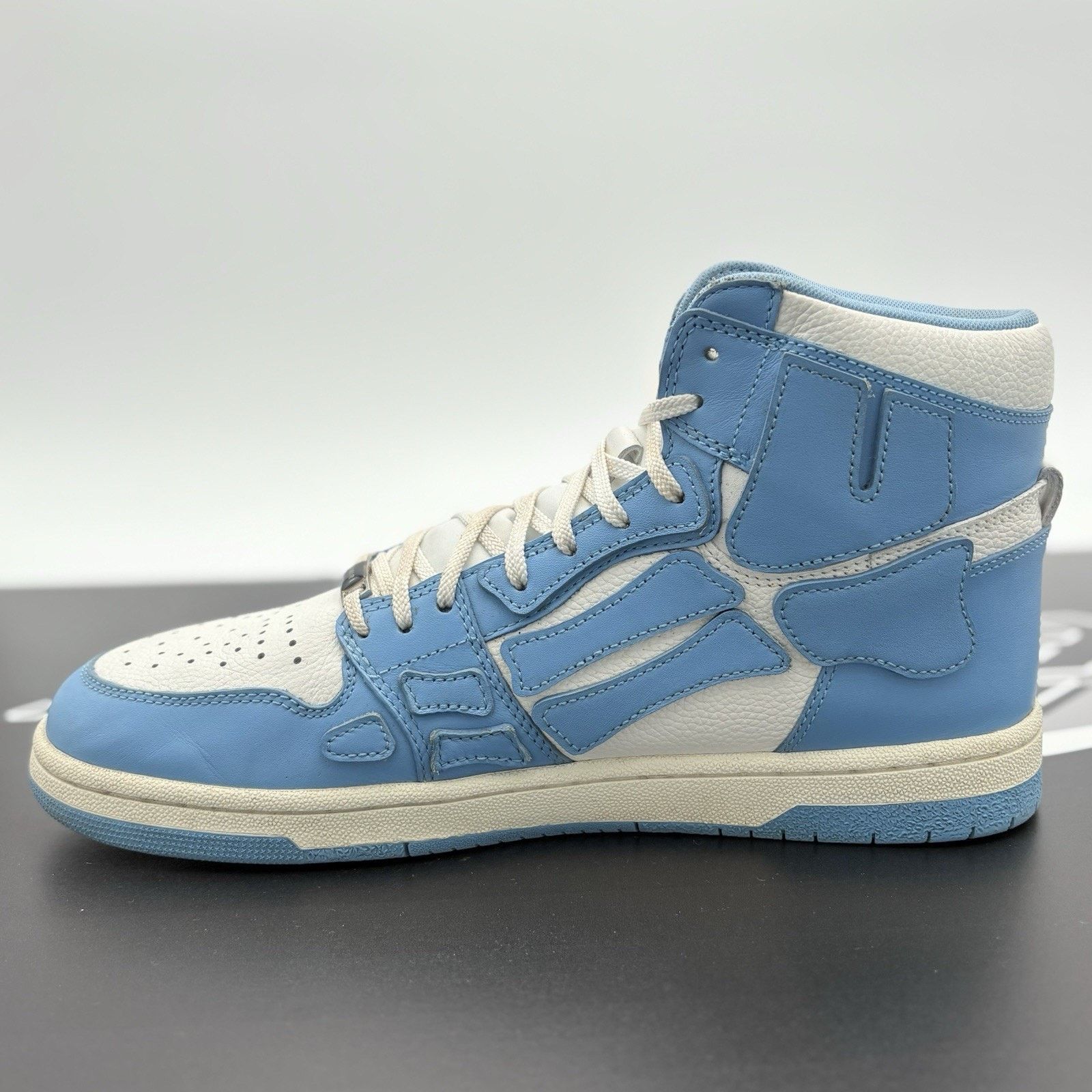 Amiri Amiri Skel High Top ' Powder Blue White ' | GREAT CONDITION! Size US 11 / EU 44 - 4 Thumbnail