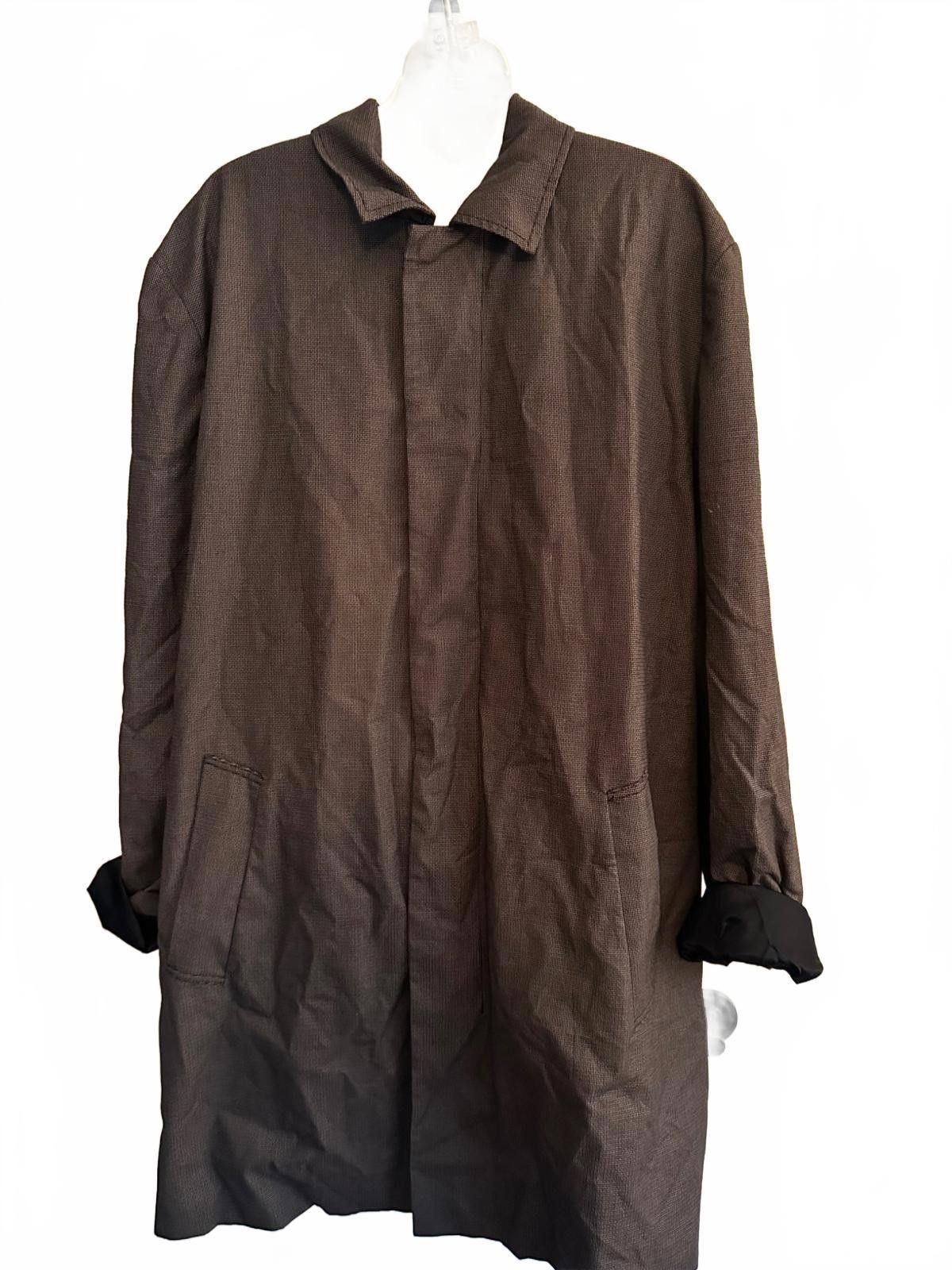 Banana Republic Banana Republic Men’s Brown Overcoat XL Light Wool Blend Size US XL / EU 56 / 4 - 1 Thumbnail