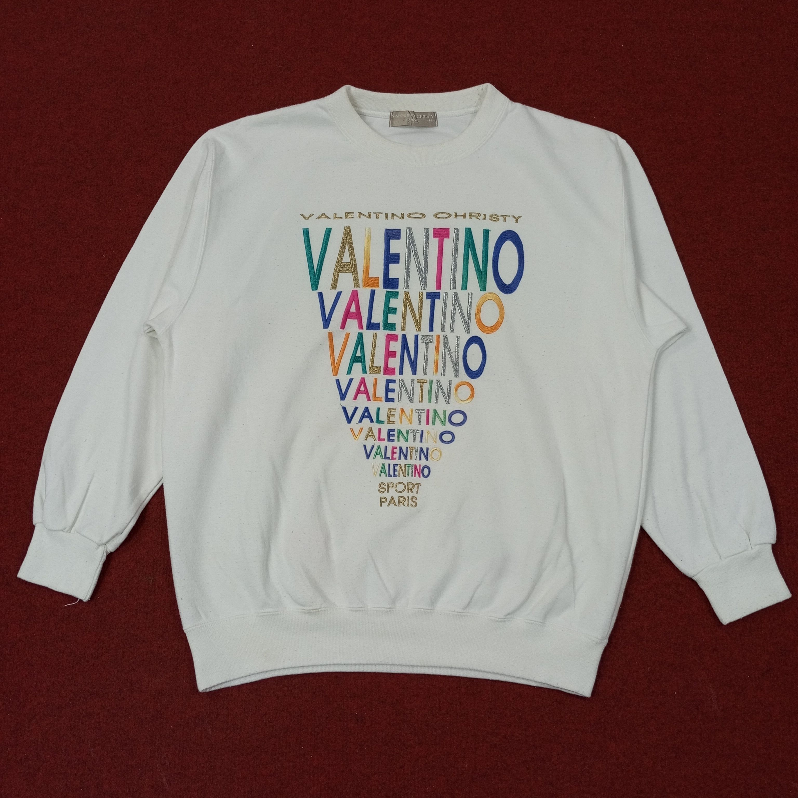 Valentino Valentino Christy Spellout Design Sweatshirt c243n20 Size US M / EU 48-50 / 2 - 1 Thumbnail