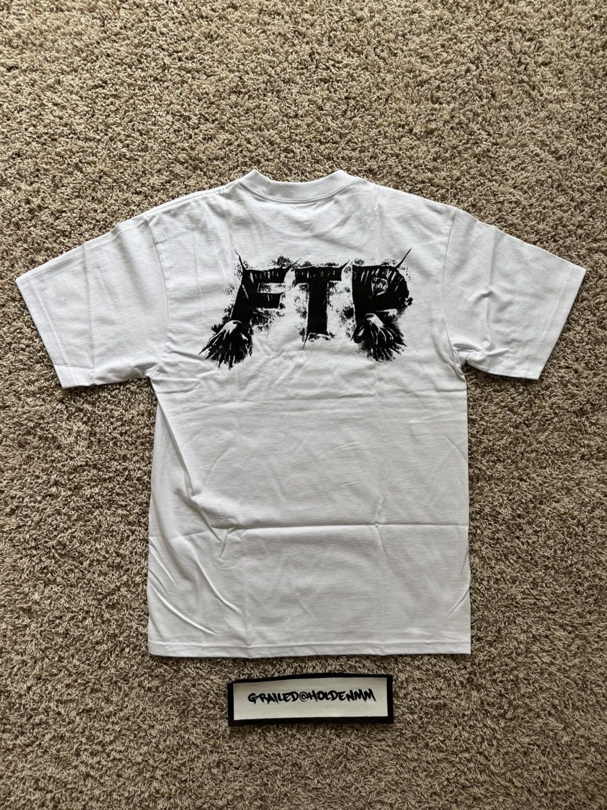 Fuck The Population FTP Grave Logo Tee White Size US L / EU 52-54 / 3 - 4 Thumbnail