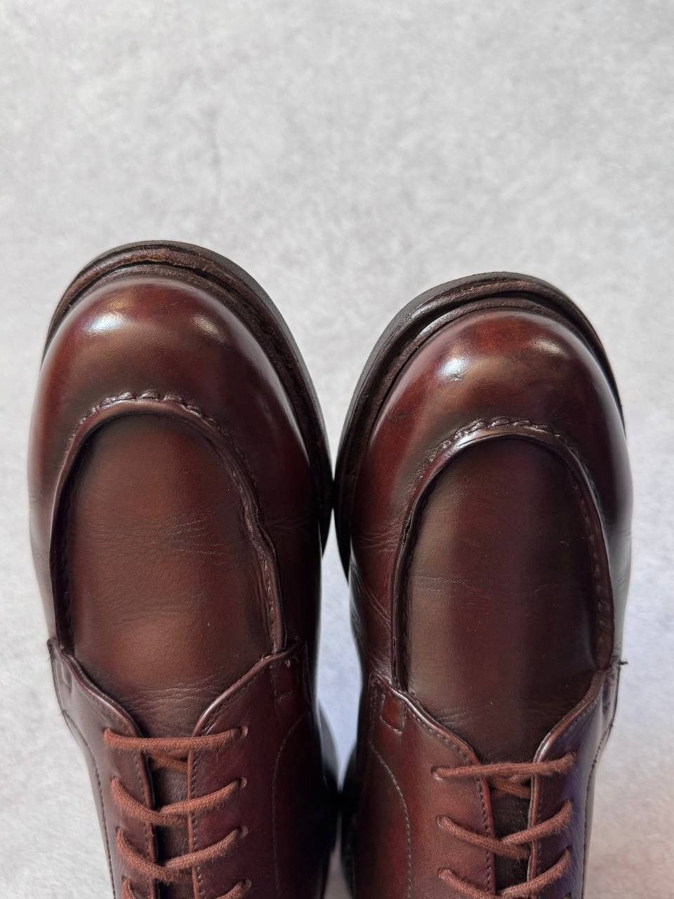 Paraboot Paraboot Chambord Brown Leather Welted Derby Shoes Size US 9 / EU 42 - 6 Thumbnail