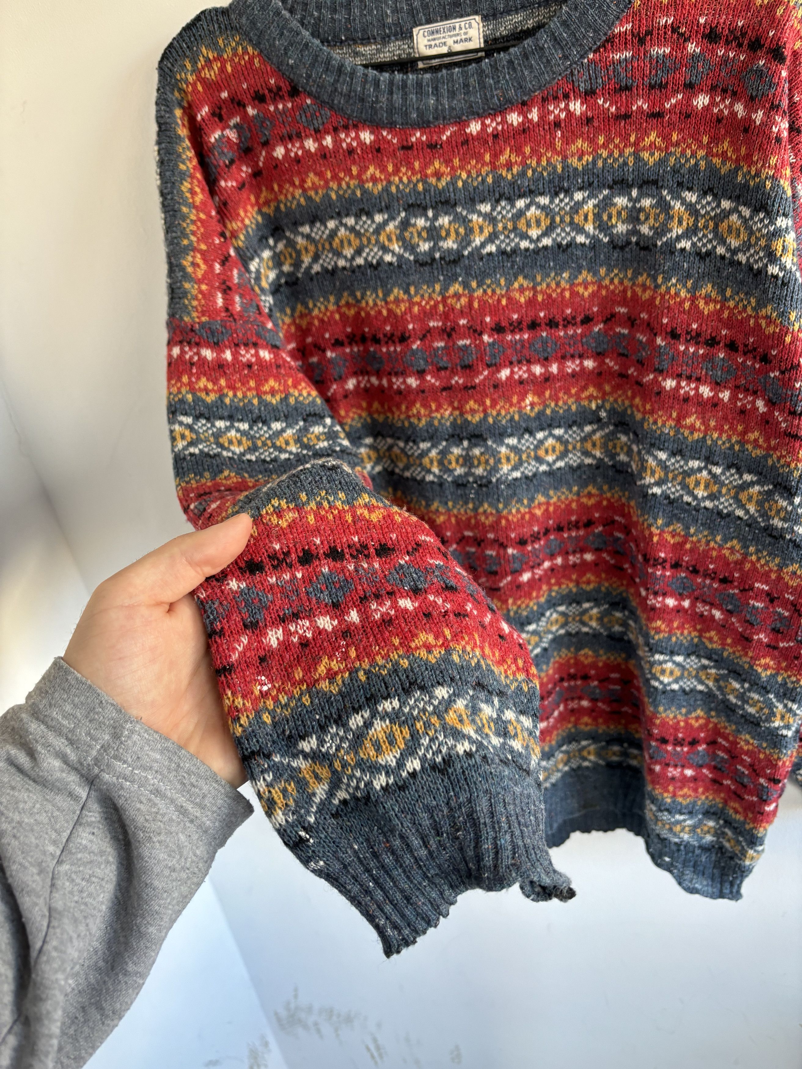 Vintage Vintage Trashed Wool Sweater Size US M / EU 48-50 / 2 - 4 Thumbnail
