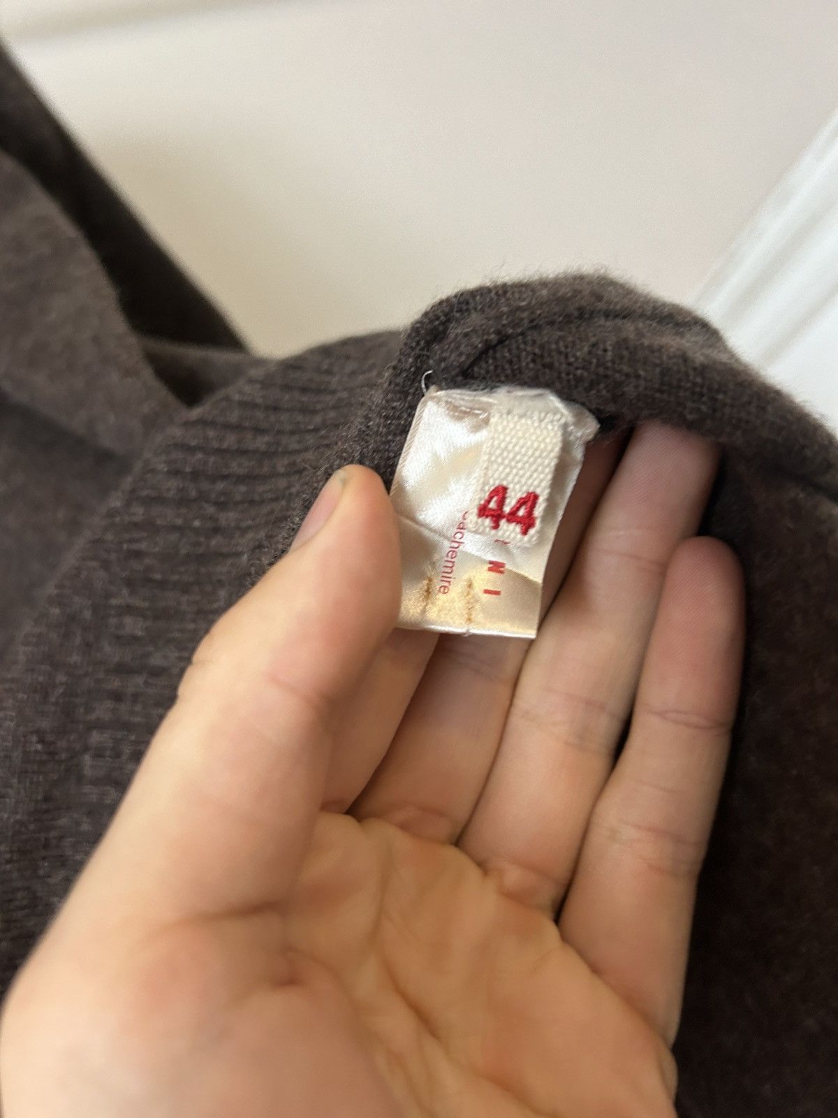 Marni Brown 100% Cashmere Sweater with Front Pockets - Size 44 Size M / US 6-8 / IT 42-44 - 11 Thumbnail