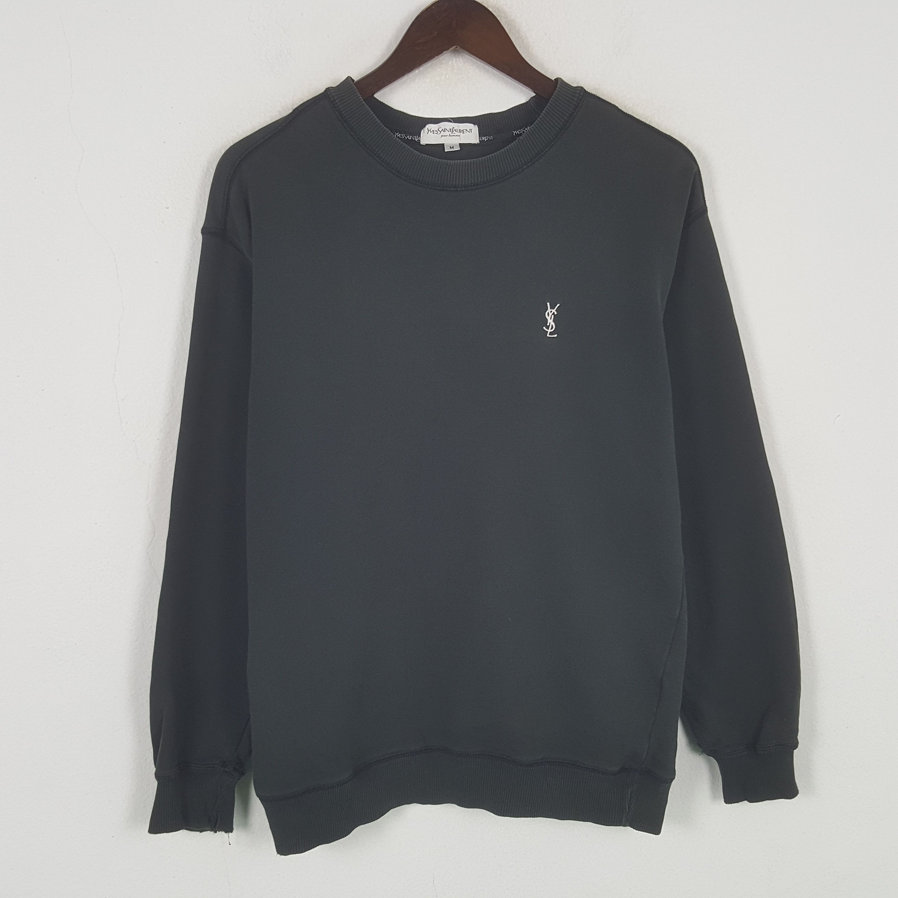 Designer × Vintage × Yves Saint Laurent Vintage Yves Saint Laurent Sweatshirt Size US S / EU 44-46 / 1 - 1 Thumbnail