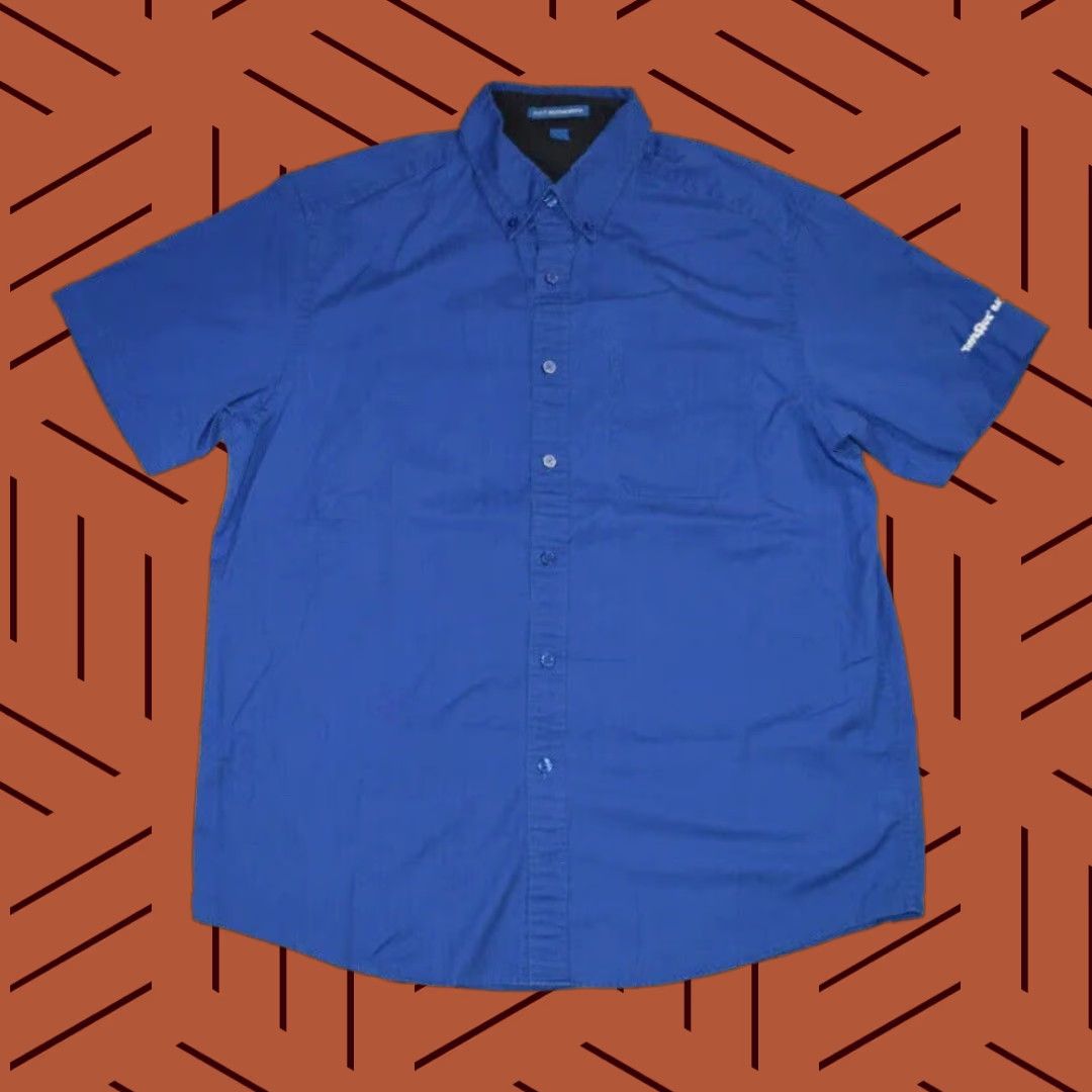 Port Authority PORT AUTHORITY Work Shirt - Button Down Long Sleeve - Blue - Cotton Blend - Size Large - Unisex Size US L / EU 52-54 / 3 - 1 Thumbnail