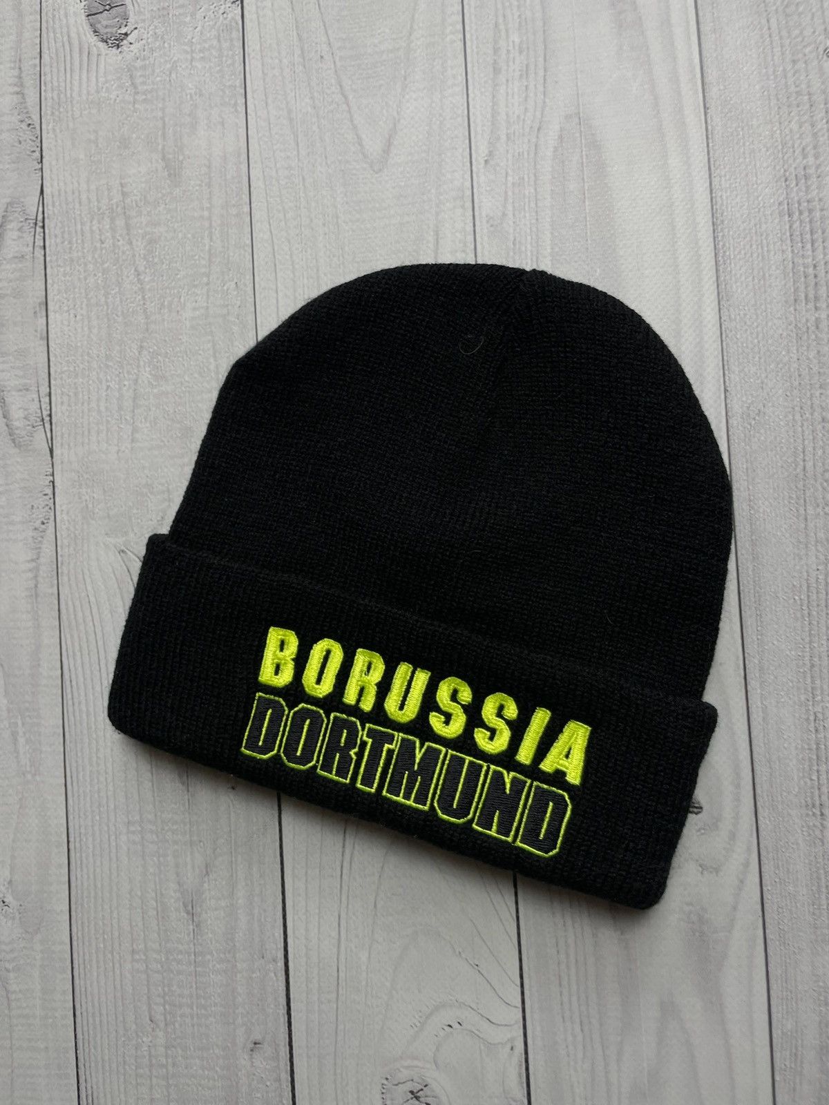 Nike × Vintage Vintage Nike Borussia Dortmund soccer hat big logo rare Size ONE SIZE - 1 Thumbnail