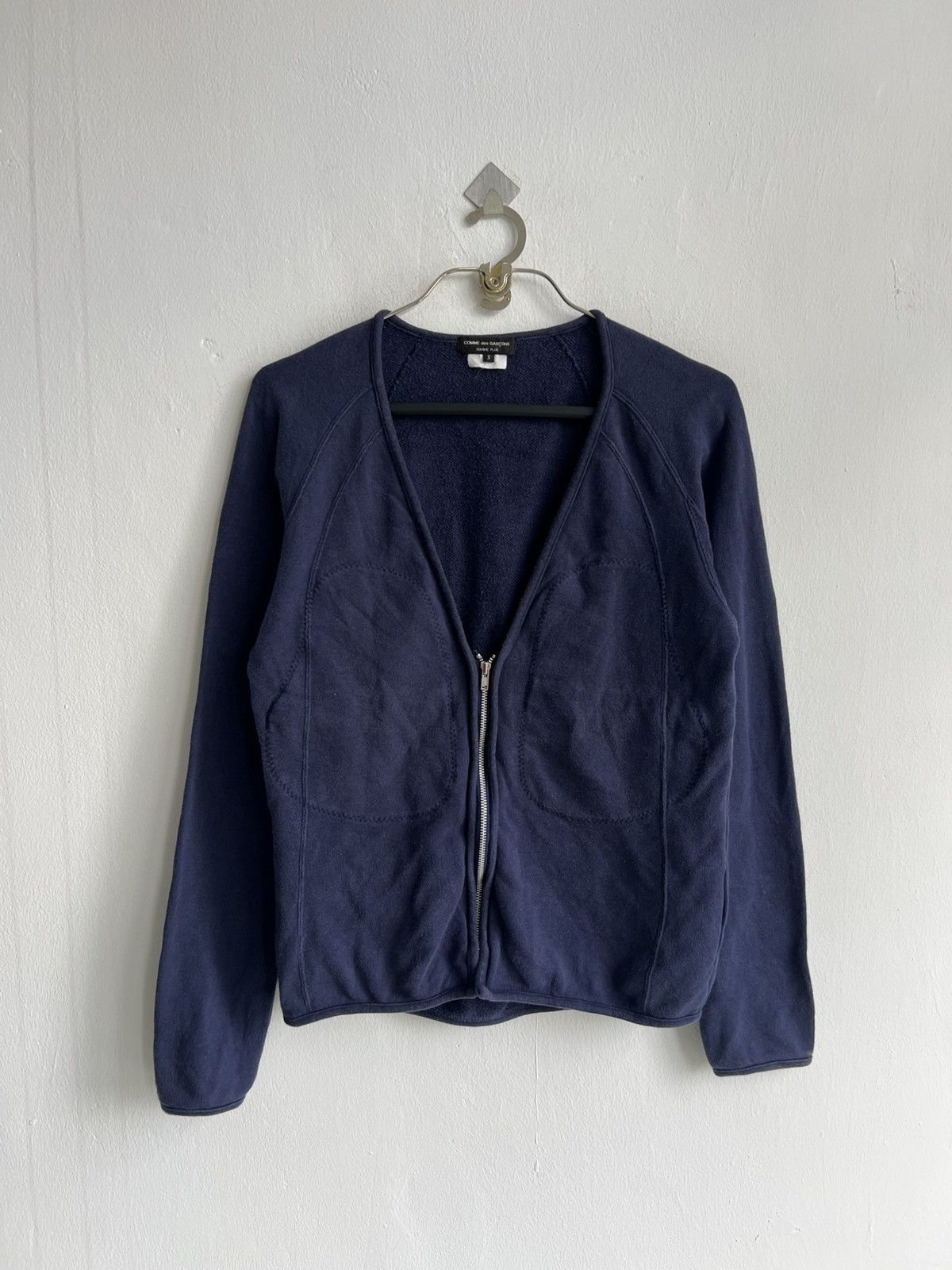 Comme des Garcons Homme Plus AW10 Comme des Garçons Homme Plus 3D Cut Pocket Zip Cardigan Size US S / EU 44-46 / 1 - 3 Thumbnail