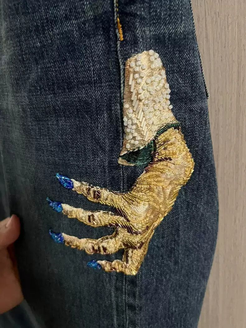 Undercover UNDERCOVER Takahashi Shield Ghost Hand embroidered beaded j Size US 34 / EU 50 - 2 Thumbnail