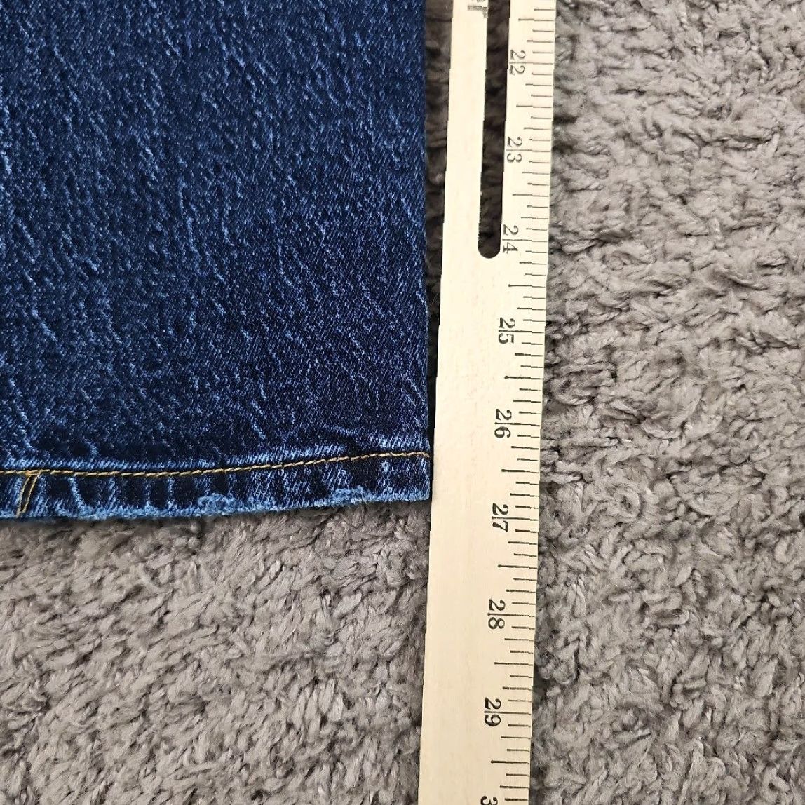 Levi's Levi's 501 Jeans Womens 30 Skinny High Stretch Button Fly Distressed Denim 27x27 Blue Size 30 Adult Womens Jeans Skinny Stretch Distressed Size 30" / US 8 / IT 44 - 6 Thumbnail