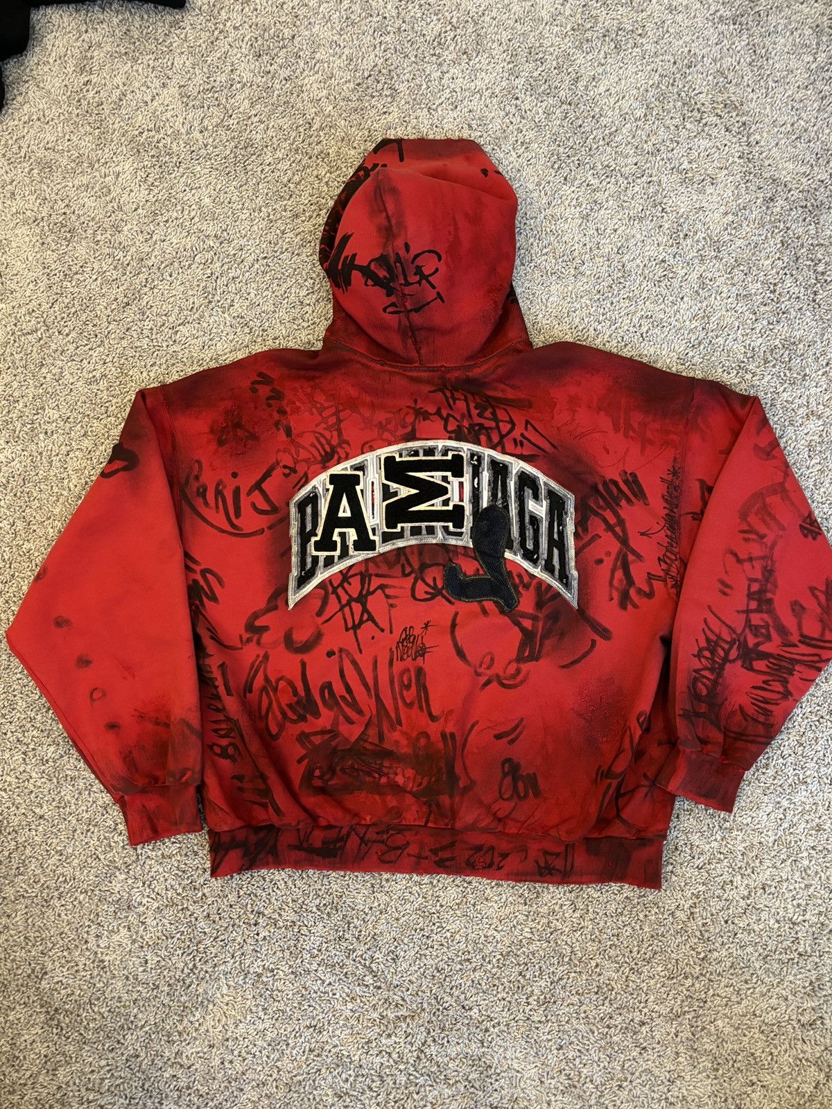 Balenciaga Balenciaga Graffiti Skater hoodie | Grailed