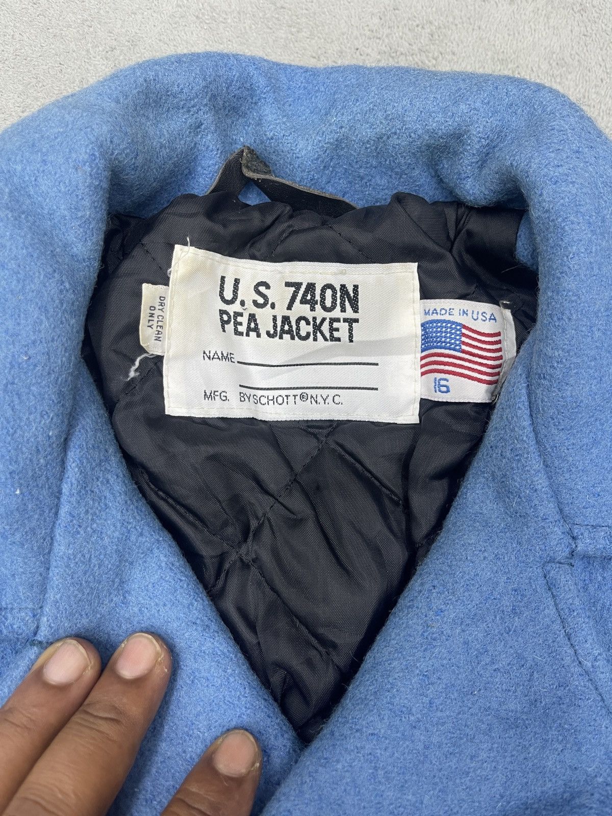 Schott × Vintage STEALS💥WOOL U.S PEA JACKET SCHOTT Size XXL / US 16-18 / IT 52-54 - 7 Thumbnail