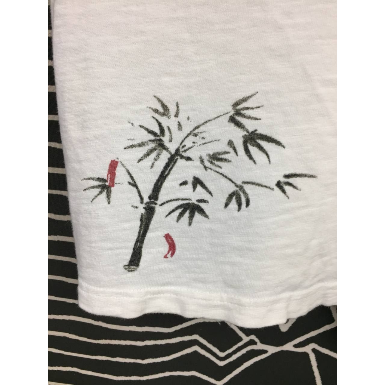 Bullet Noise × Japanese Brand × Vintage Bullet Noise Bamboo Tree Japanese Traditional Ink Art Tee Size US M / EU 48-50 / 2 - 10 Thumbnail