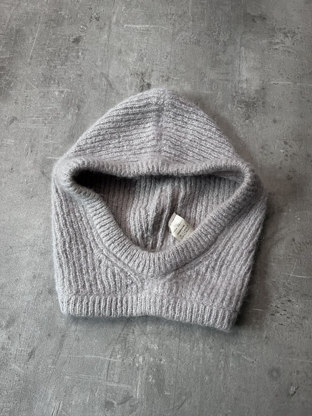 Rick Owens Rick Owens F/W 22 Strobe mohair alpaca balaclava Size ONE SIZE - 1 Thumbnail