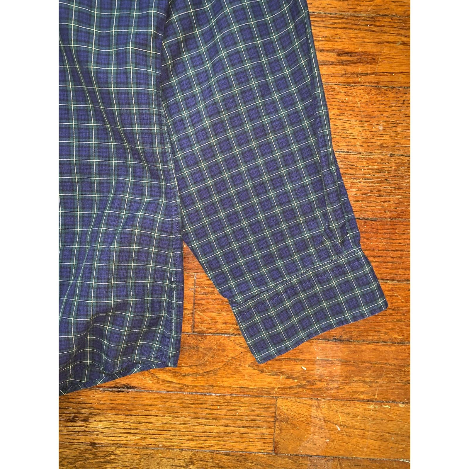 Ralph Lauren Ralph Lauren Custom Fit Shirt XL Navy Green Check 17.5 Size US XL / EU 56 / 4 - 5 Thumbnail