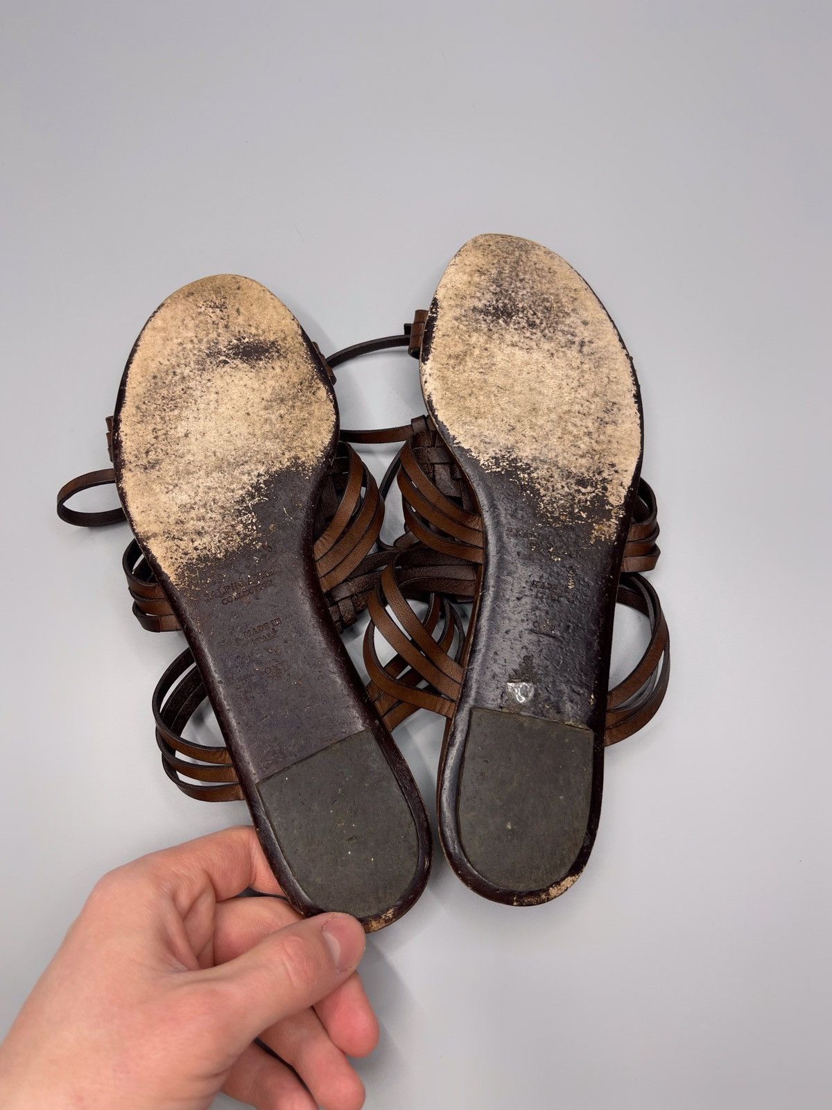 Ralph Lauren Purple Label × Vintage Ralph Lauren Purple Label Sandals Size US 9.5 / IT 39.5 - 8 Thumbnail