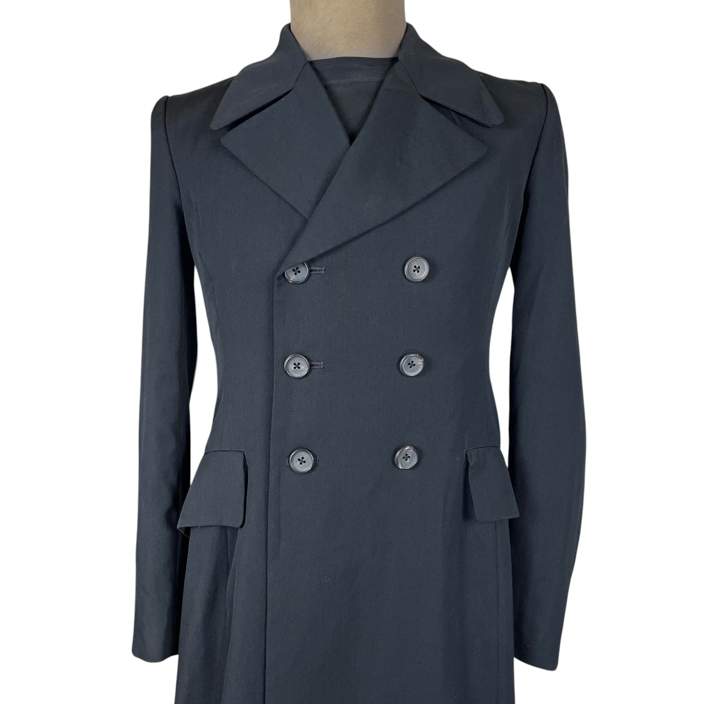 Yohji Yamamoto Yohji Yamamoto Pour Homme A/W 2011 Double Breasted Coat Size US S / EU 44-46 / 1 - 6 Thumbnail