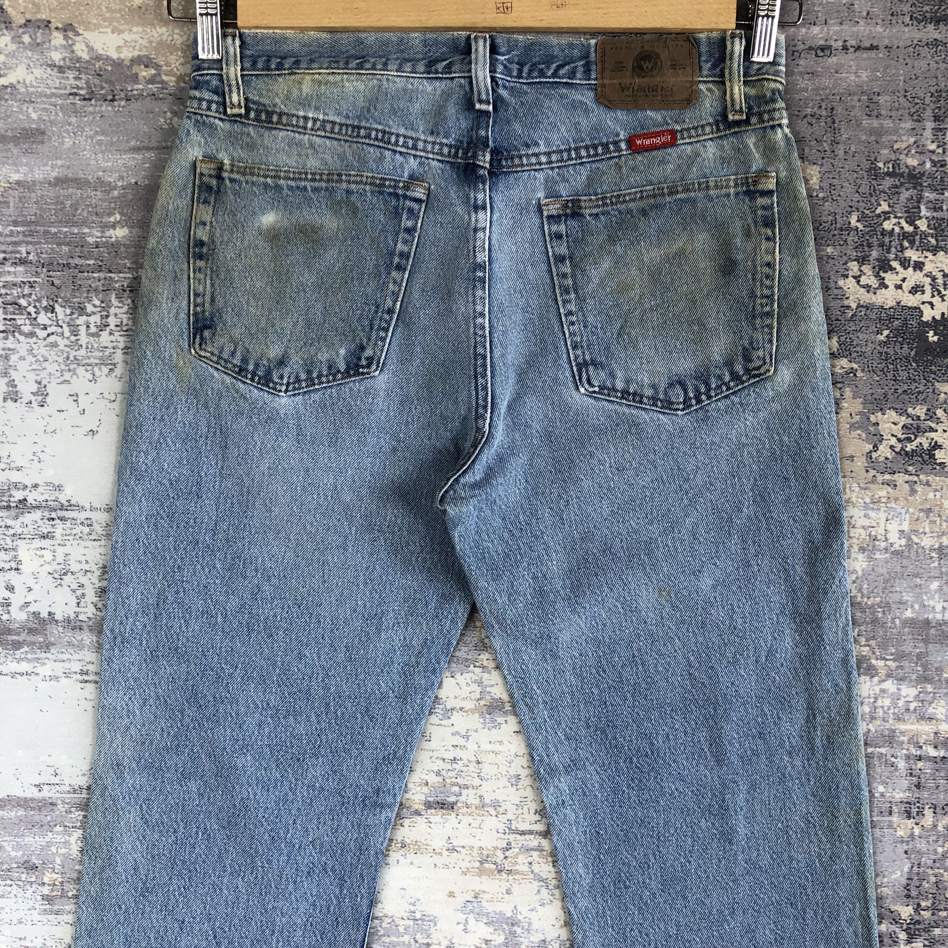 Wrangler Vintage Wrangler Light Wash Jeans Wrangler Distressed Denim Size US 32 / EU 48 - 4 Thumbnail