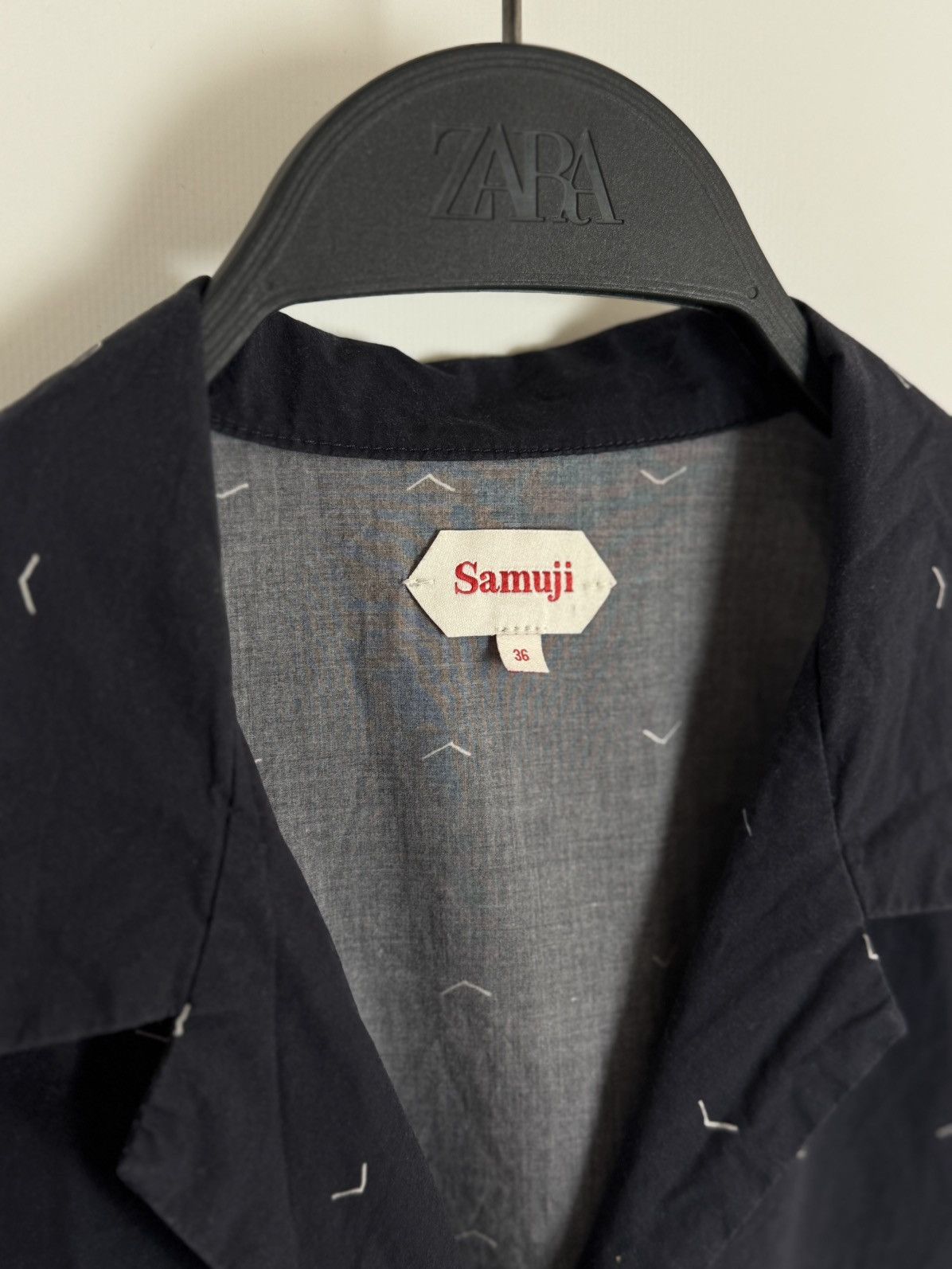 Samuji Samuji Navy Cotton Button Up Sleeveless Shirt Vest Size XS / US 0-2 / IT 36-38 - 6 Thumbnail