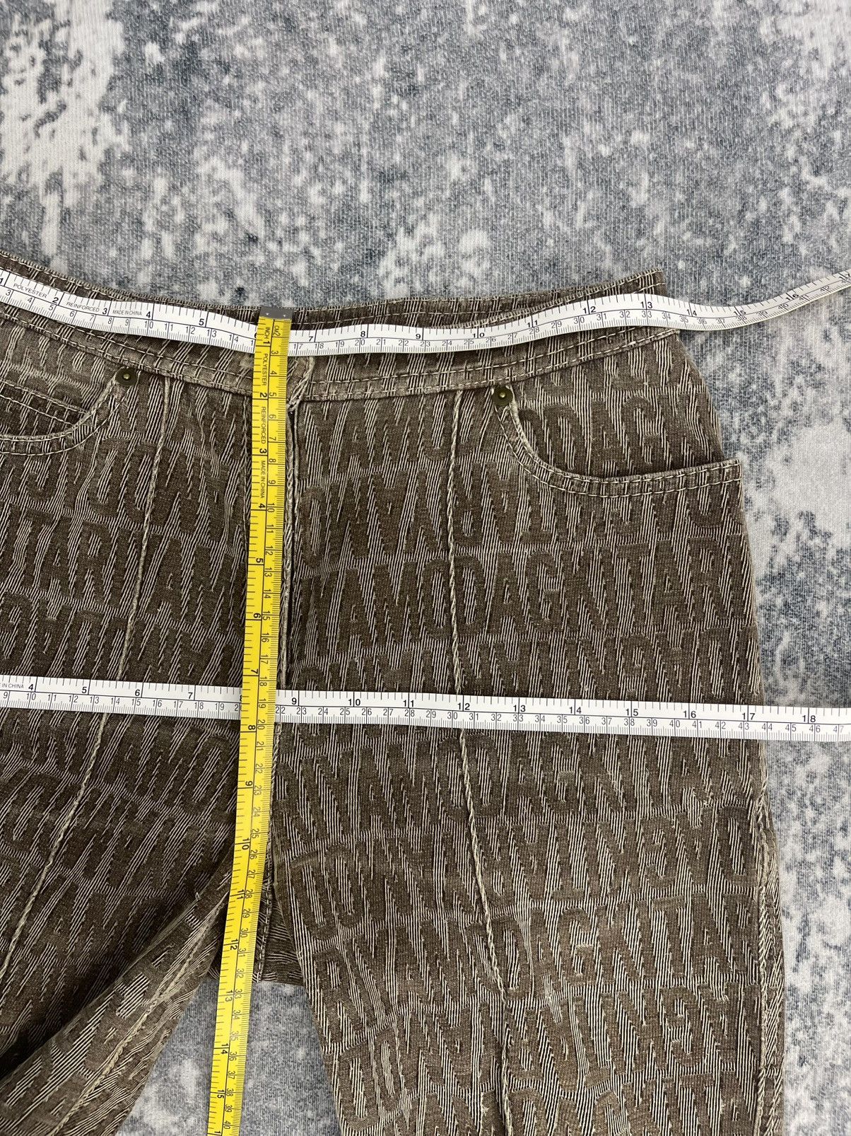 Japanese Brand HKD Manogram Bell Bottom Jeans Size US 27 - 15 Thumbnail