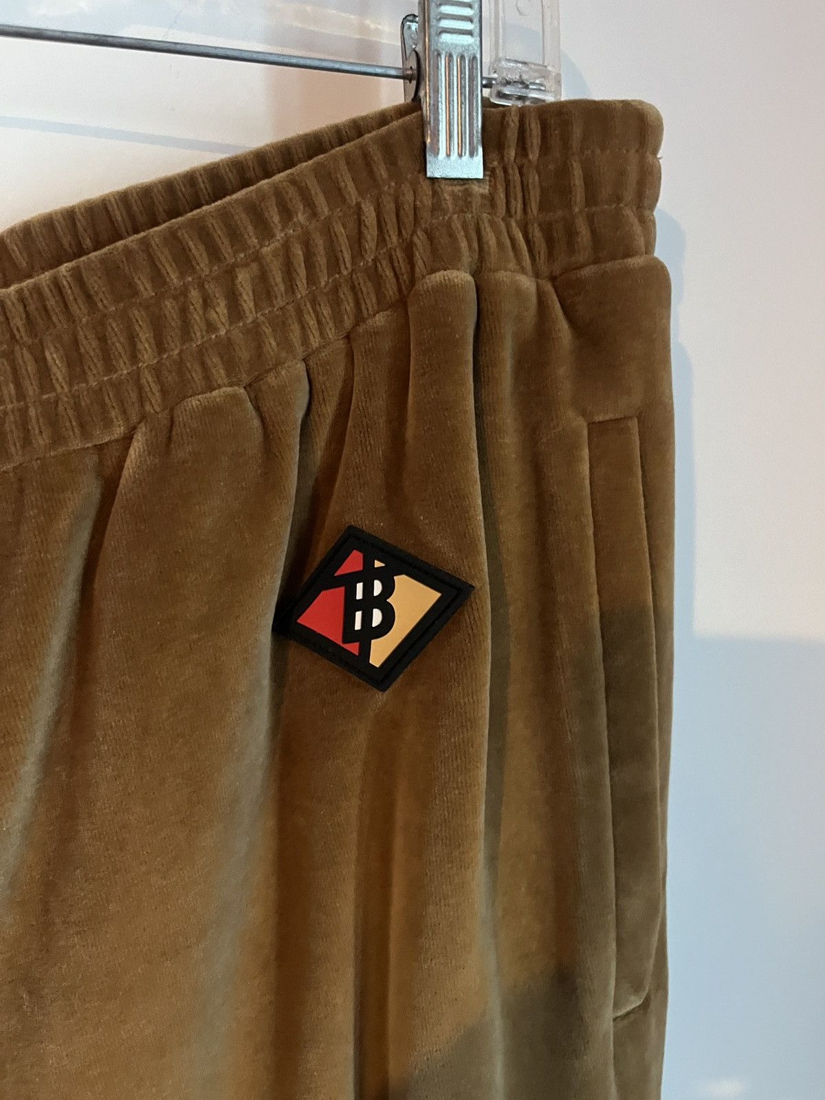 Burberry Burberry Cotton-Blend Velour Track Pants Color-Block Large Size US 36 / EU 52 - 2 Thumbnail
