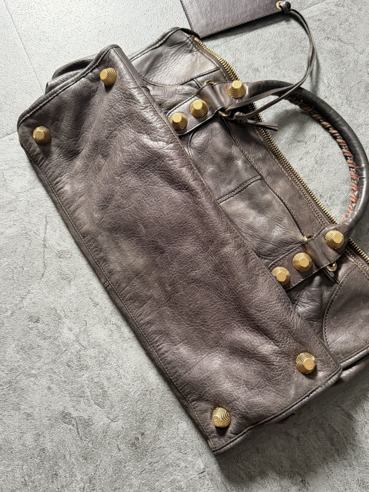 Balenciaga 2000’s Balenciaga Mocha brown Giant 21 Gold Work Bag Size ONE SIZE - 16 Thumbnail