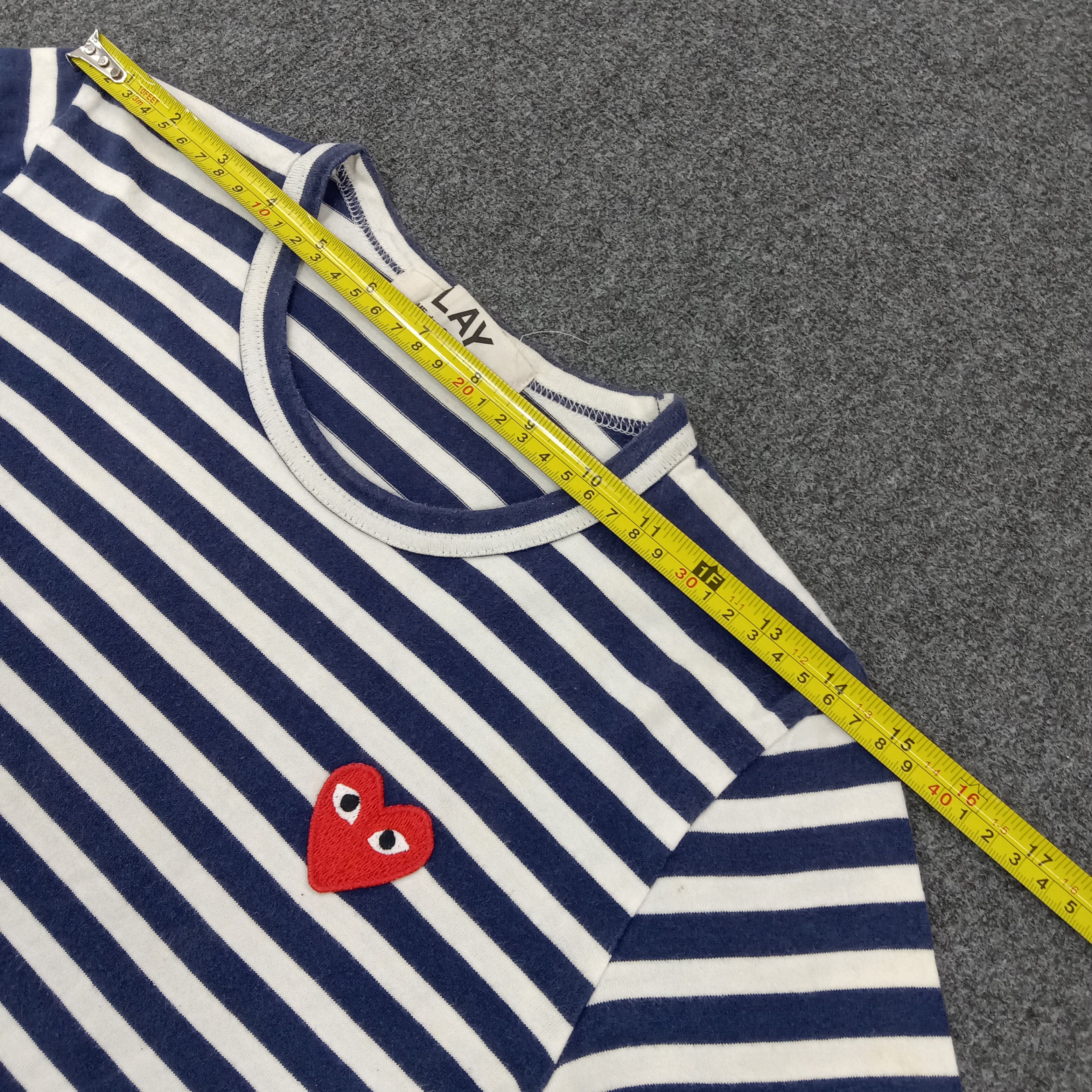 Comme des Garcons PLAY × Japanese Brand × Vintage Comme Des Garcons Play Japanese Brand Striped Tshirt Size XS / US 0-2 / IT 36-38 - 5 Thumbnail