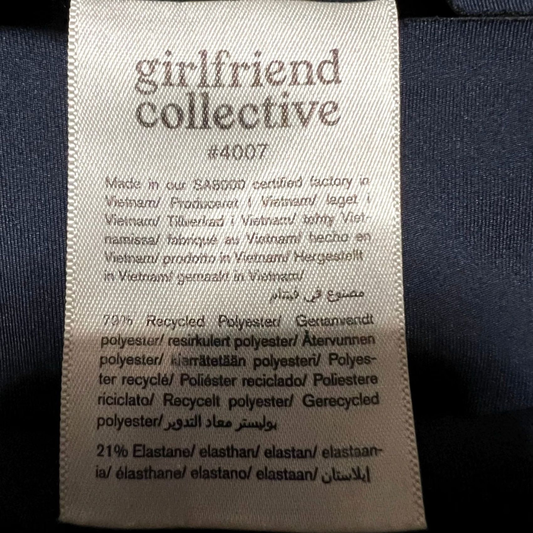 Girlfriend Collective Girlfriend Collective Womens XXL High Waist Full Length Blue 4007 Leggings Size 40" / US 18 - 6 Thumbnail