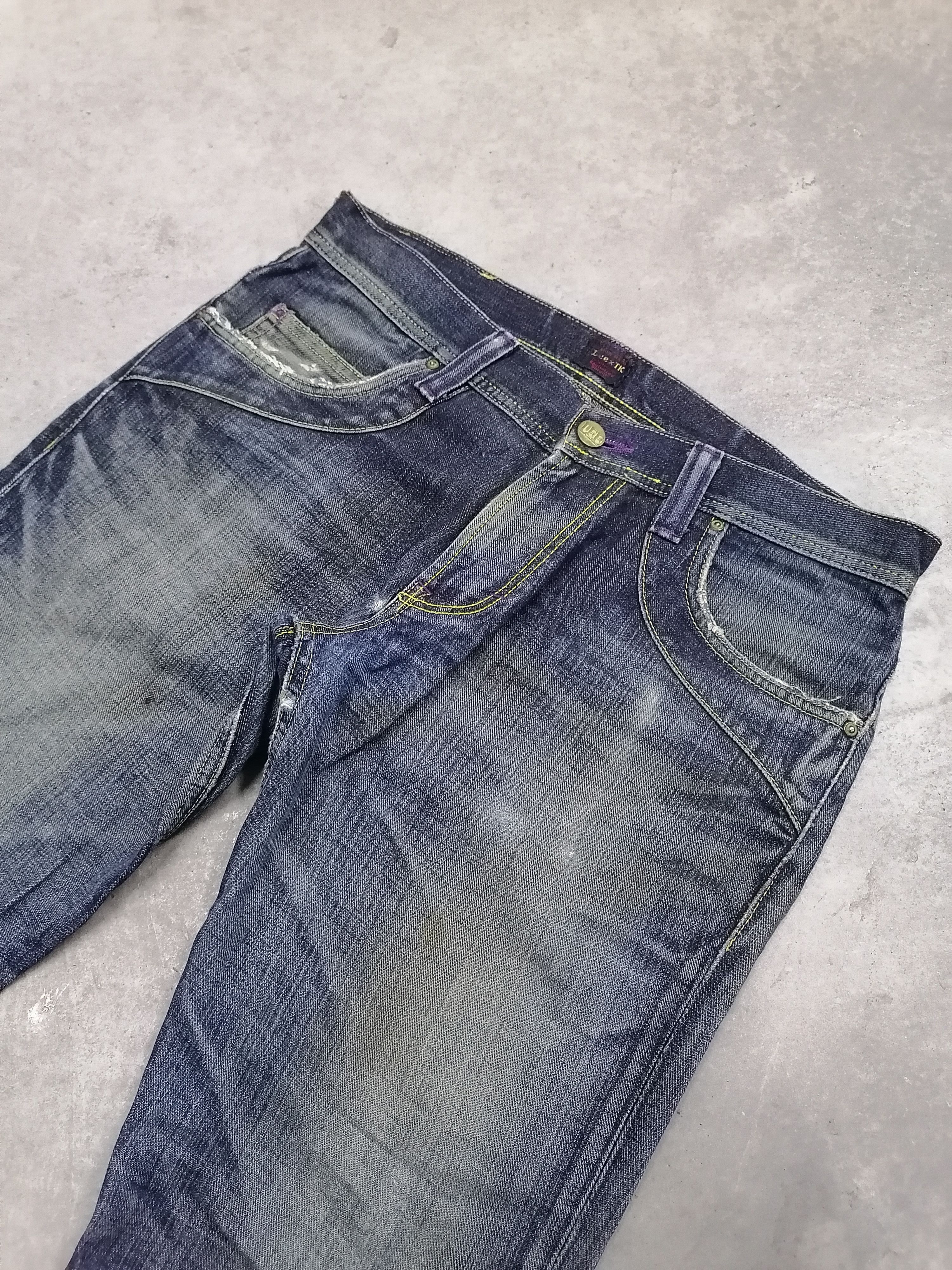 Lee × Takeo Kikuchi Flare Jeans Lee x Takio Kikuchi Distressed Denim Pants Size US 33 - 5 Thumbnail