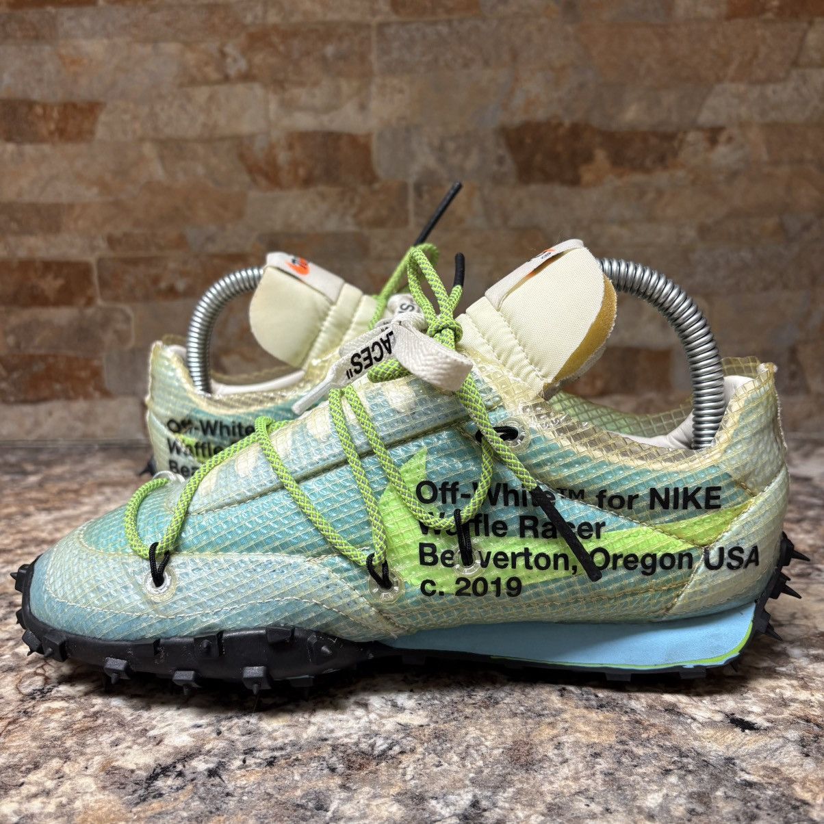 Nike × Off-White Nike X Off-White Waffle Racer Vivid Sky Size 6 Size US 6 / IT 36 - 6 Thumbnail